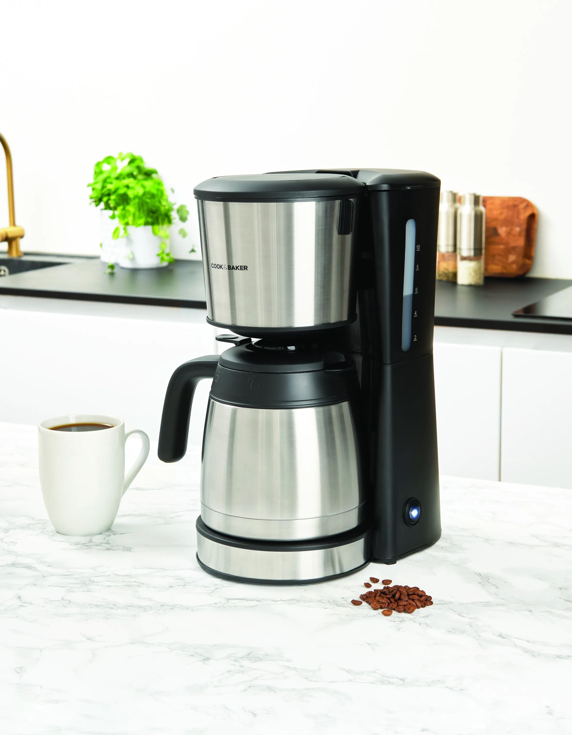 Cook & Baker Kaffemaskiner Kaffemaskine i stål, 5
