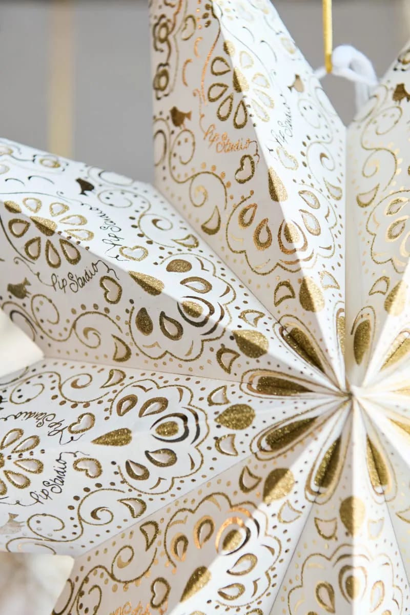 PIP Studio Juleophæng Royal Winter White Julestjerne i Creme, 60 cm, 2