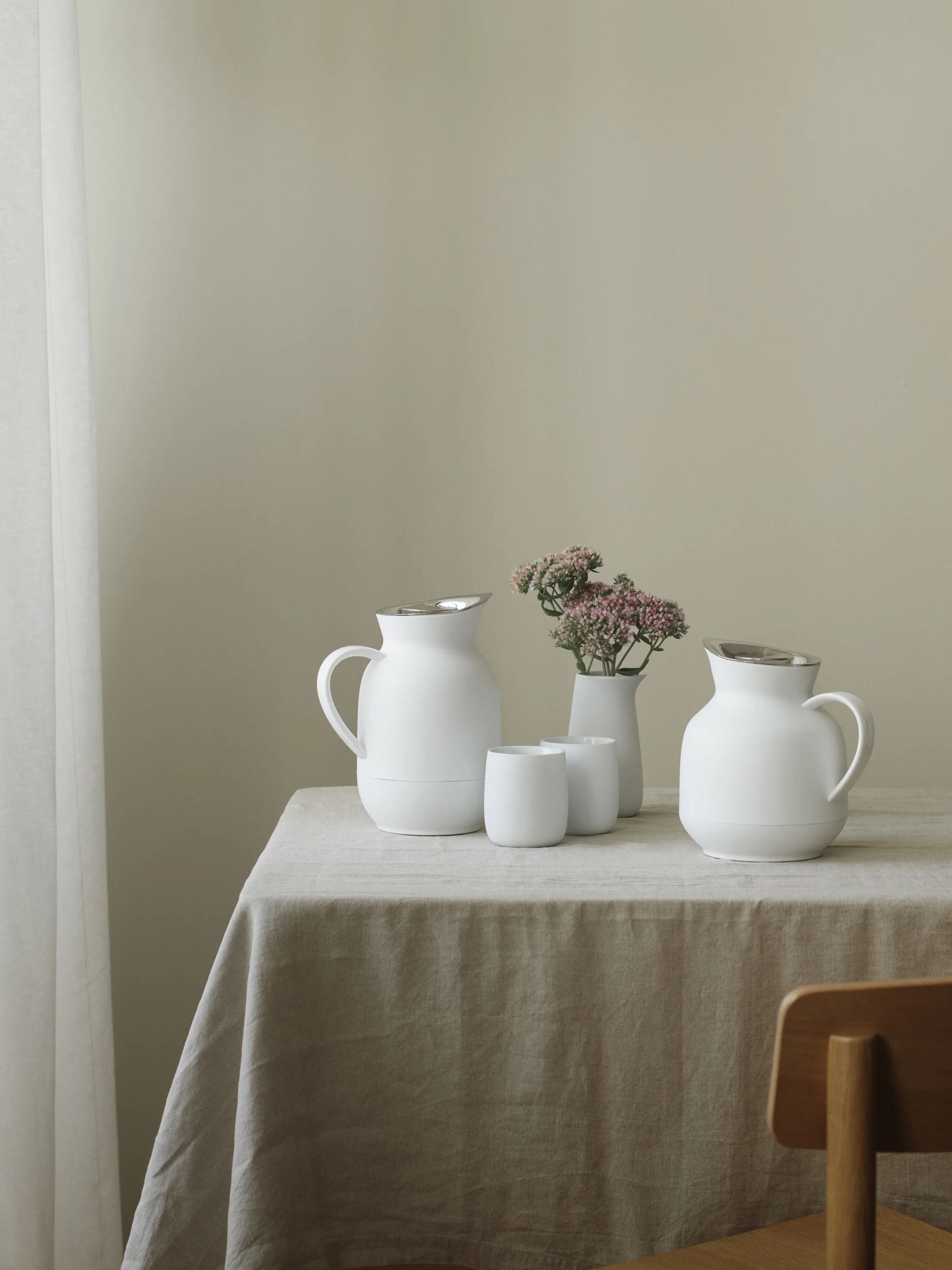 Stelton Termokander Amphora Termokande i Hvid, 1 L, 2
