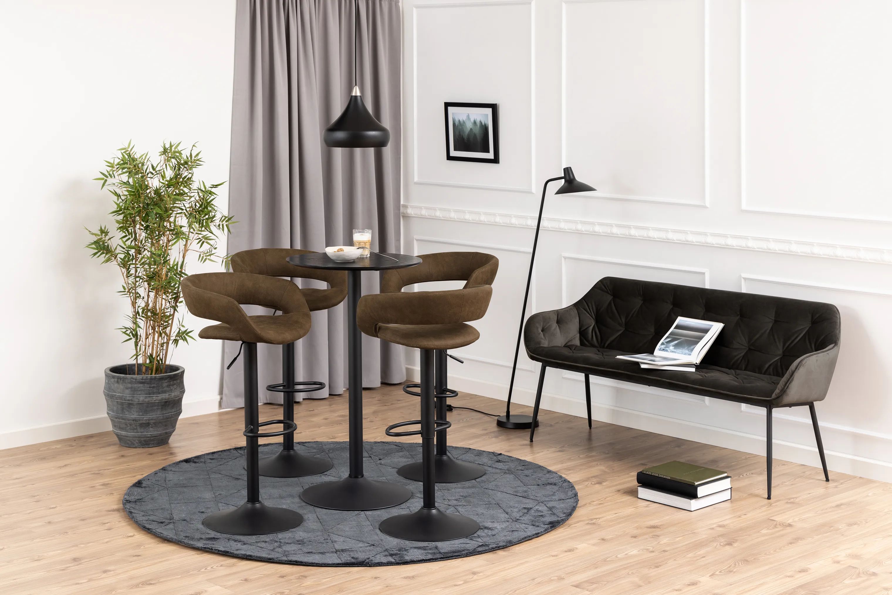 CASA Living Barstole Grace Barstol - 2 stk i Brun, 2
