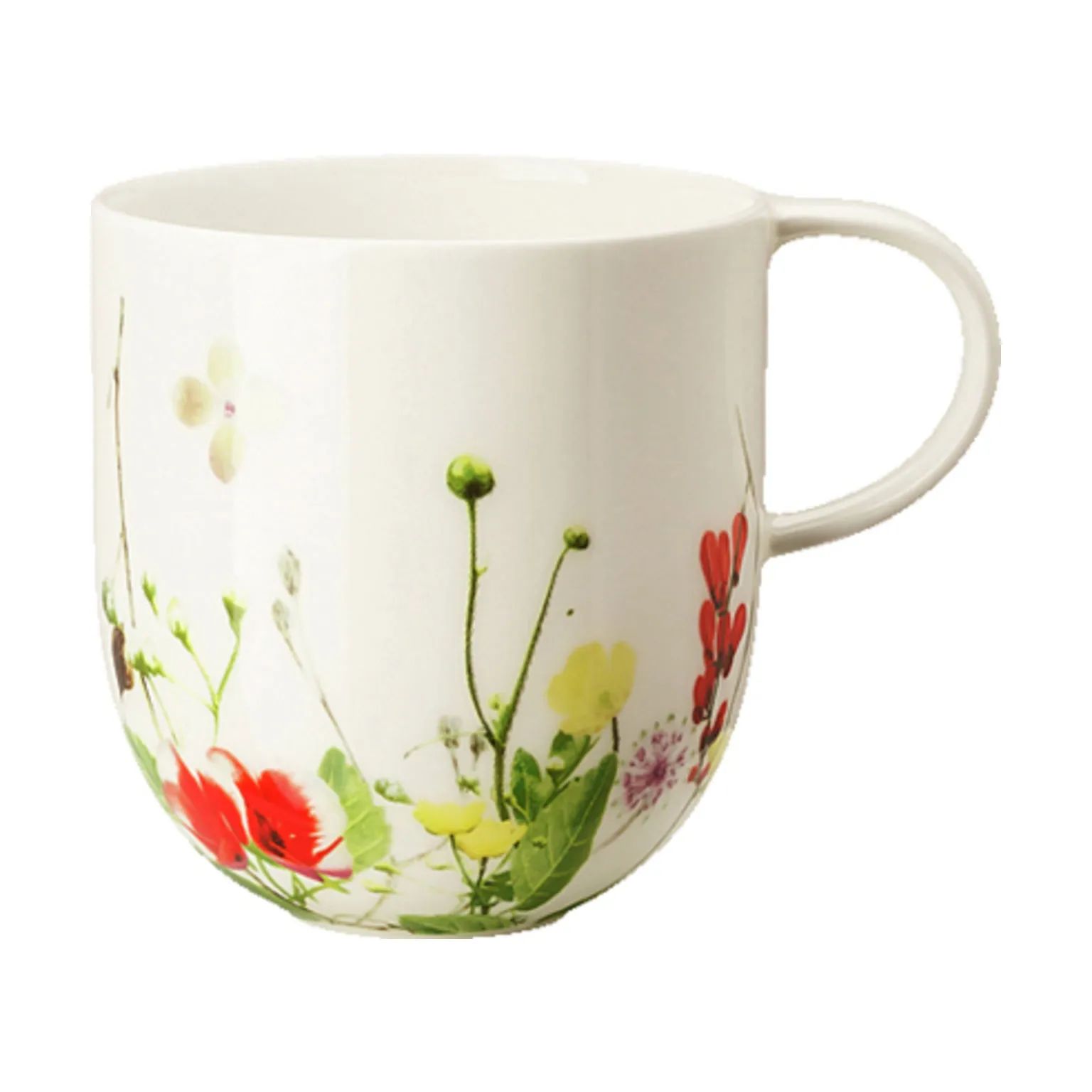 Rosenthal Krus og kopper med hank Brillance Fleurs Sauvages Krus i Hvid / Multifarvet, 1
