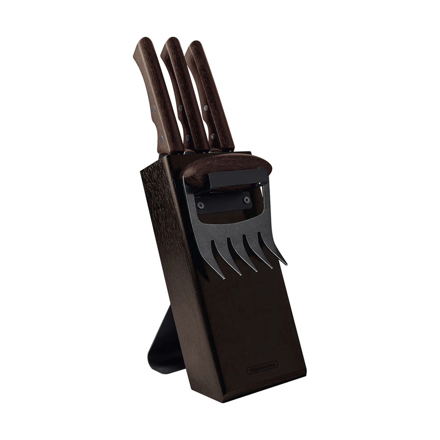 Tramontina Knivblokke med knive Churrasco Black Knivblok - 5 dele i Natur, 1