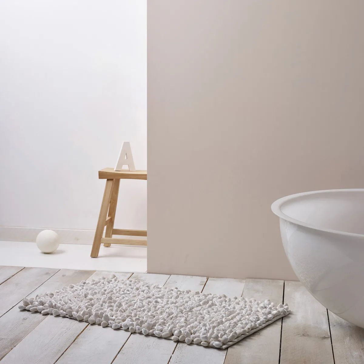 Aquanova Bademåtter Rocca Bademåtte i Ivory, B60 x L100 cm, 2