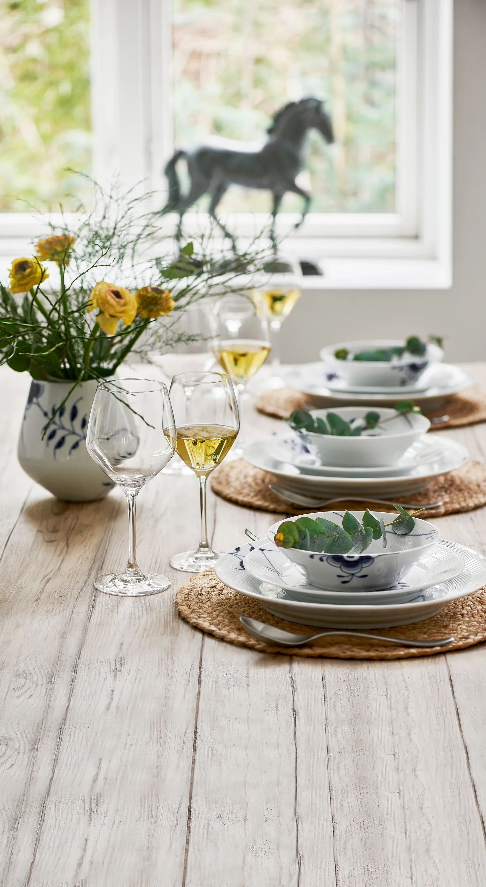 Royal Copenhagen Frokosttallerkener Blå Mega Riflet Frokosttallerken #2 i Frokosttallerken #2, 3