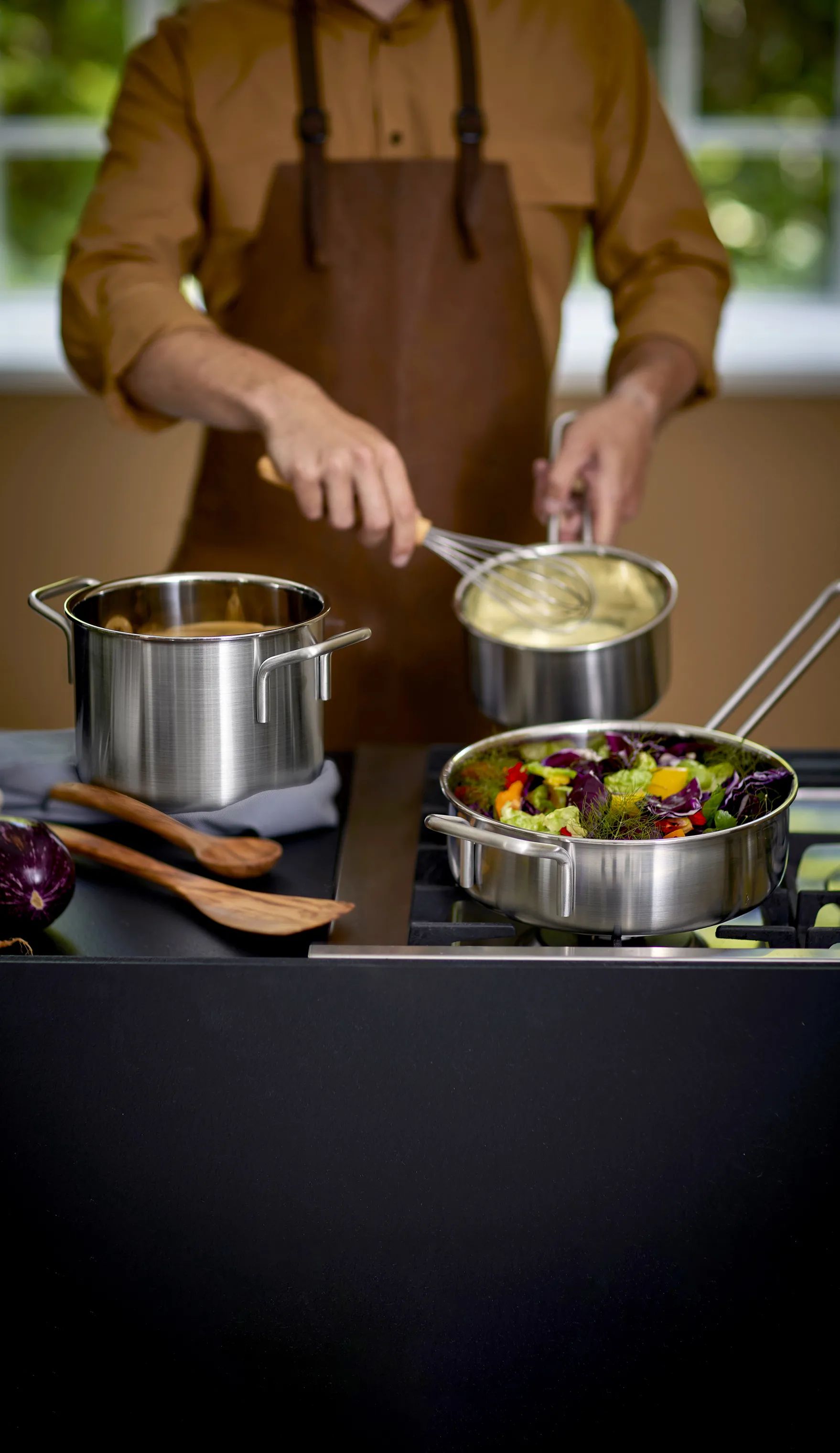 Cook & Baker Grydeskeer Premium Grydeske i Brun, 2