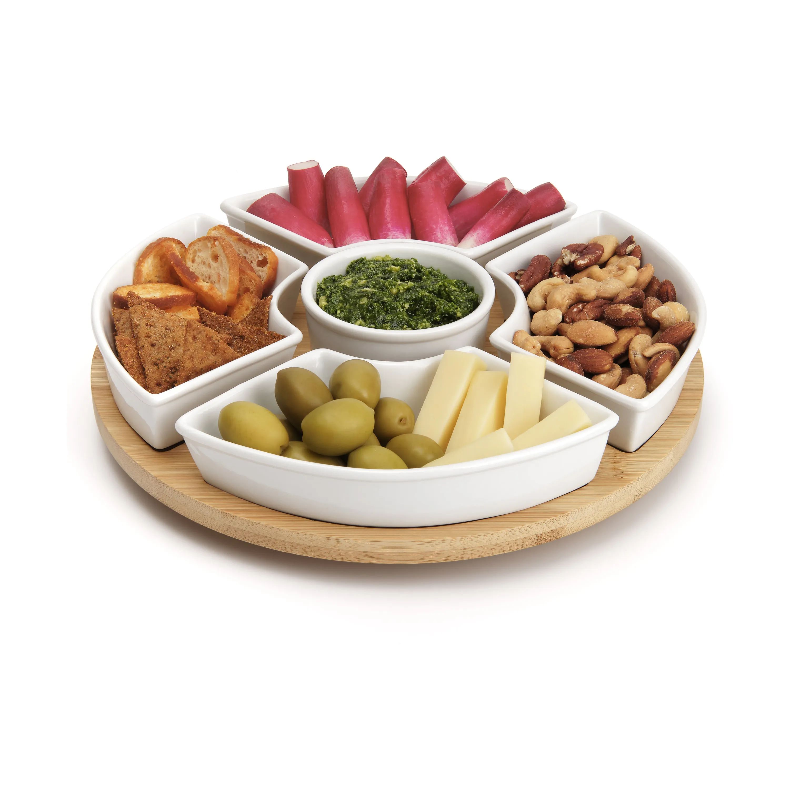 CASA Living Skåle Snacksæt - 6 dele i Hvid, 4