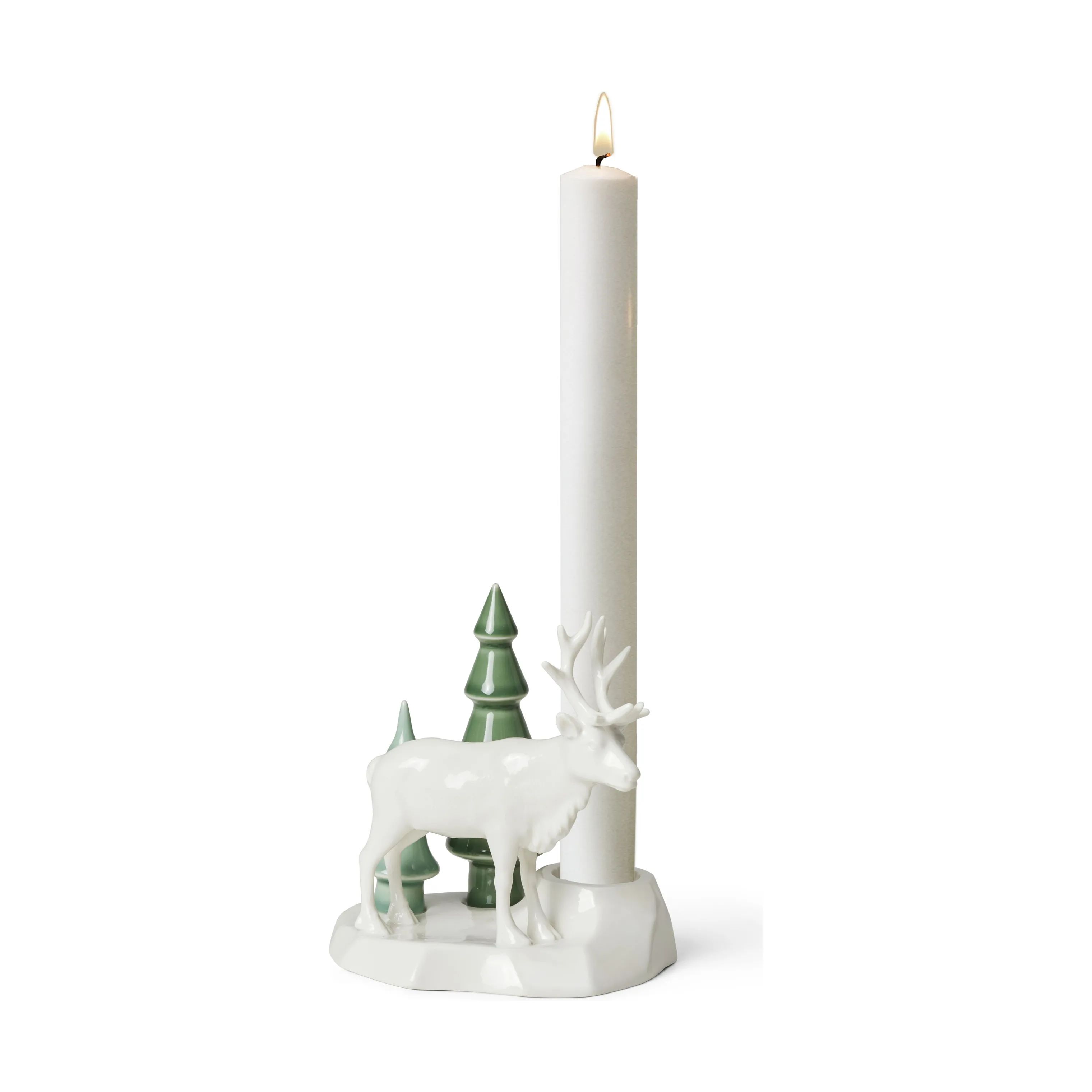 Dottir Lysestager Winter Stories Lysestage i White/Green, 3