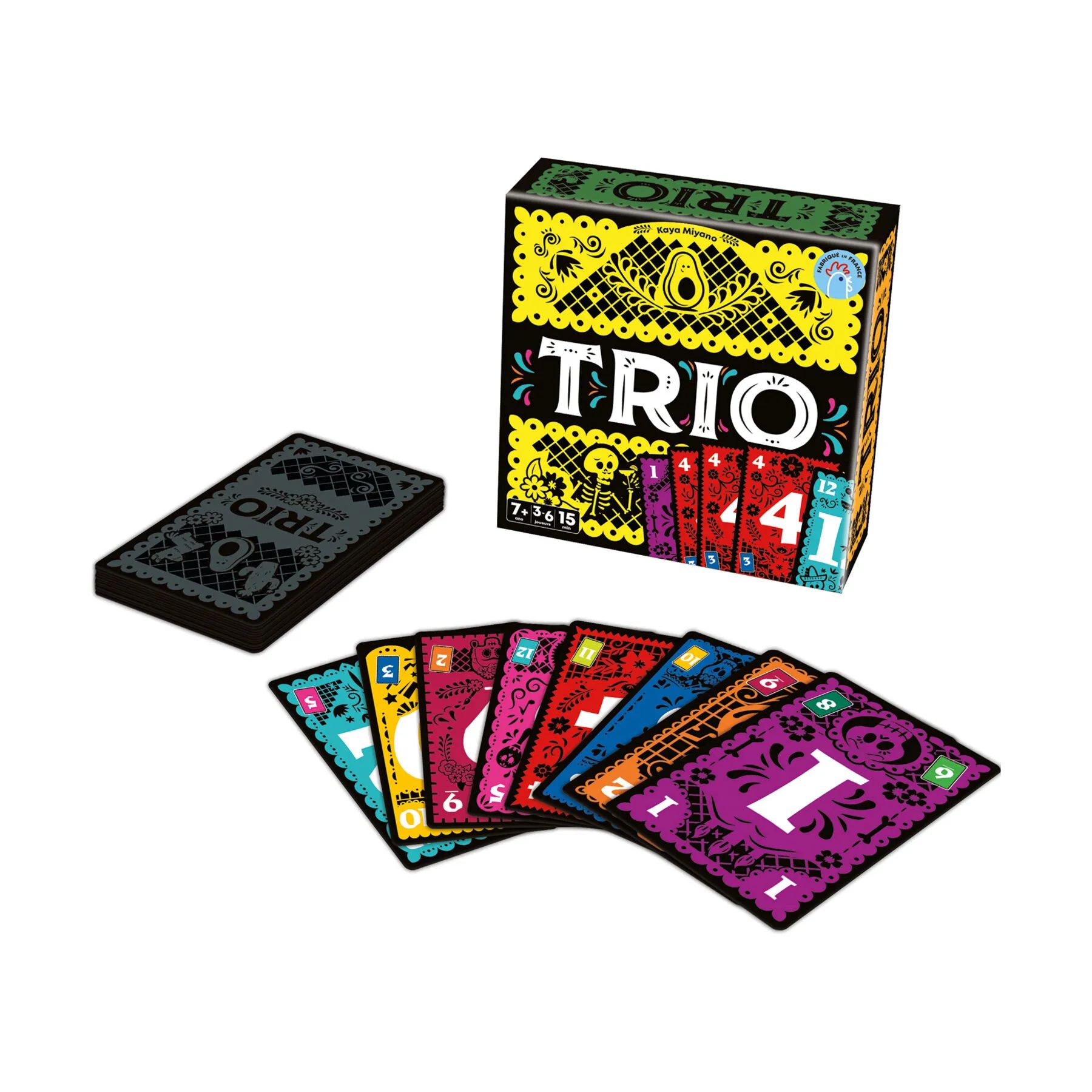 Spilbræt Spil Kortspil - Trio i Multifarvet, 2