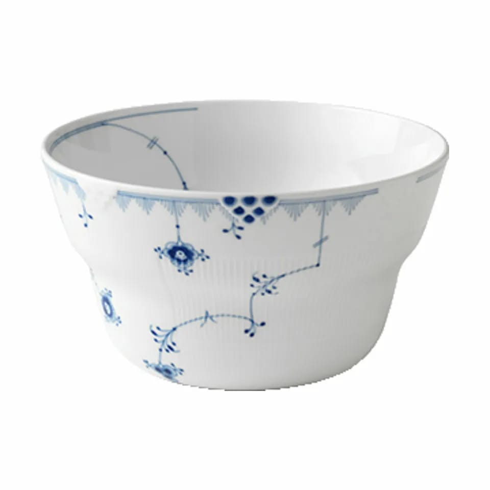 Royal Copenhagen Serveringsskåle Blå Elements Skål i Koboltblå/hvid, 22,5 cm, 1