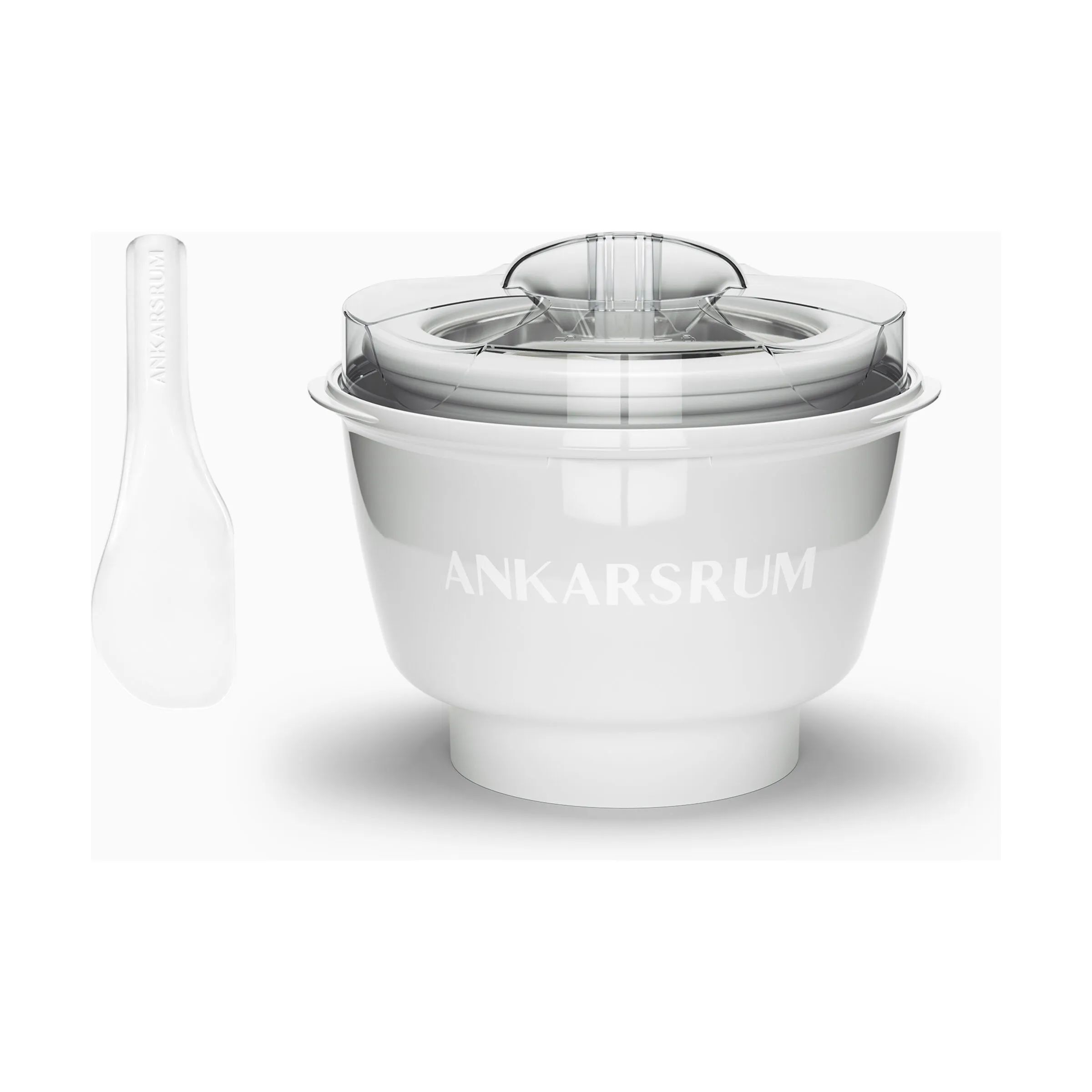 Ankarsrum Assistent Original Tilbehør til røremaskiner Ismaskine m. spartel i Hvid, 1