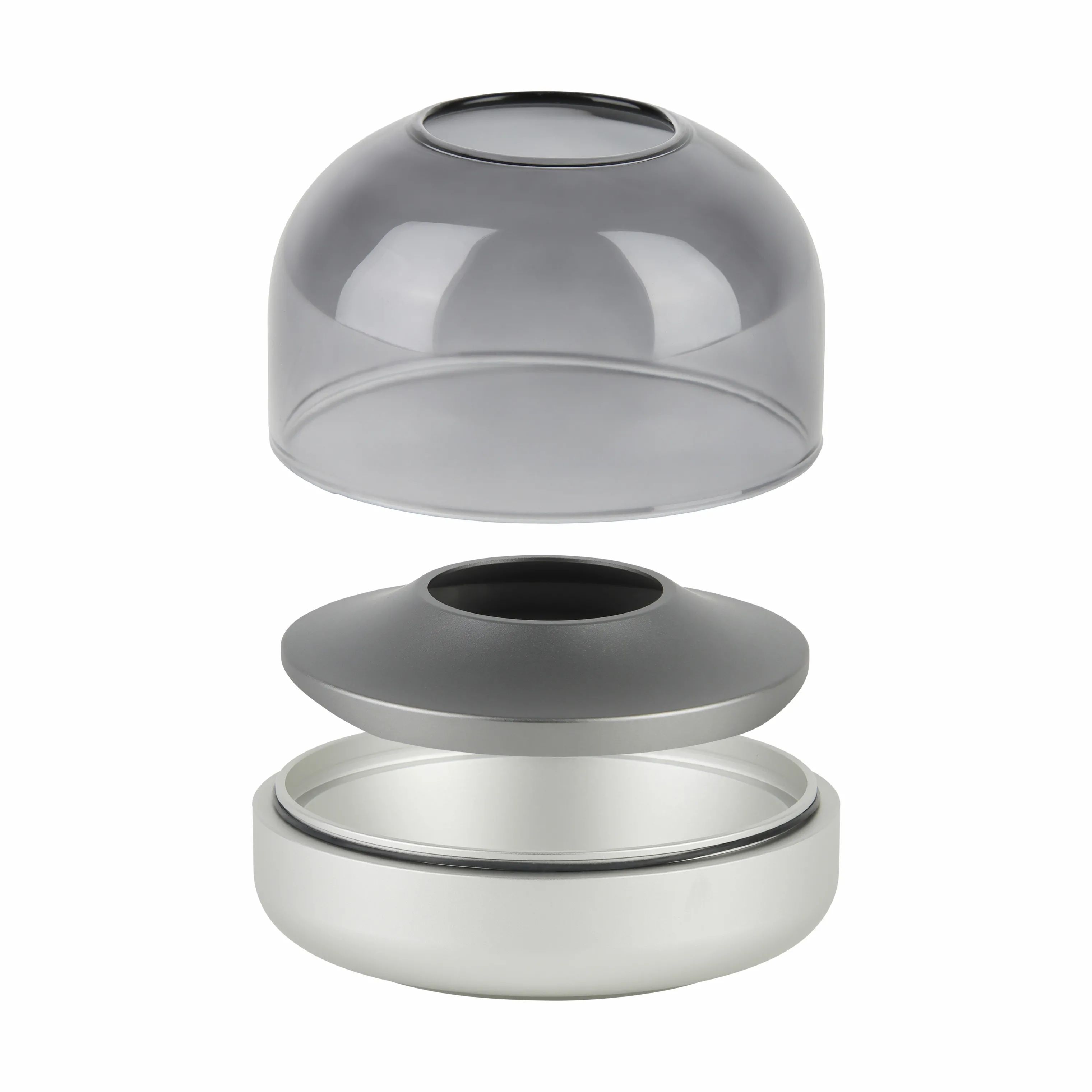 KOODUU Fyrfadsstage Glow 8 Fyrfadsstage i Frosted silver, 4
