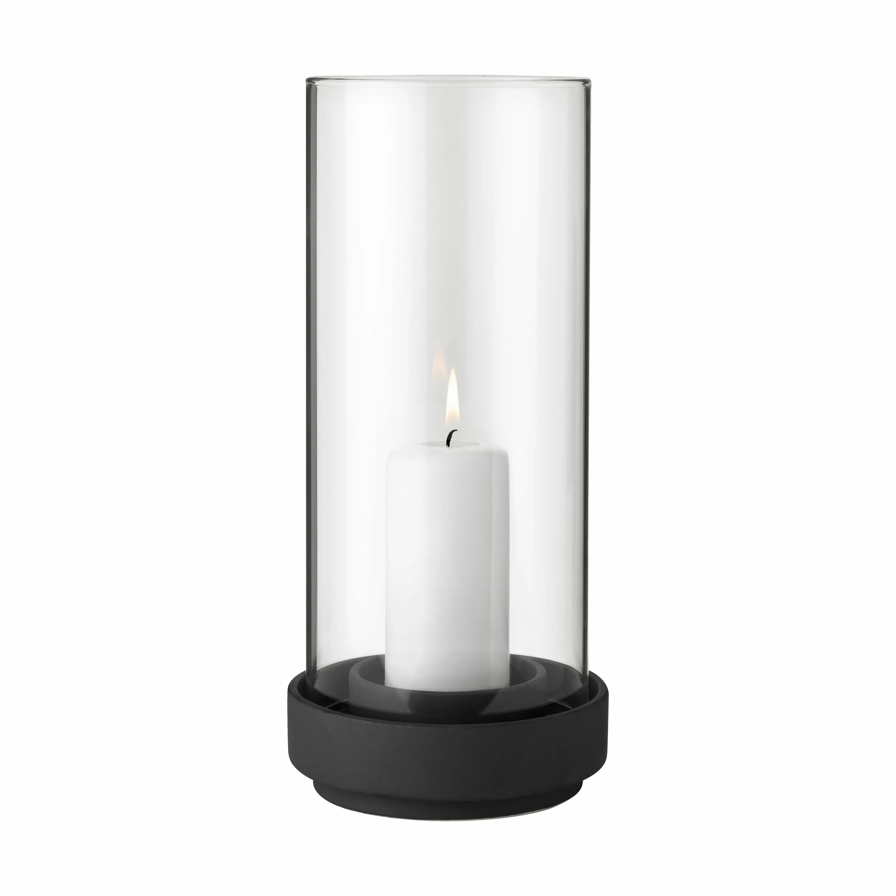 Stelton Hurricanes Classic Hurricane Lysestage i Sort/Klar, 29 cm, 1