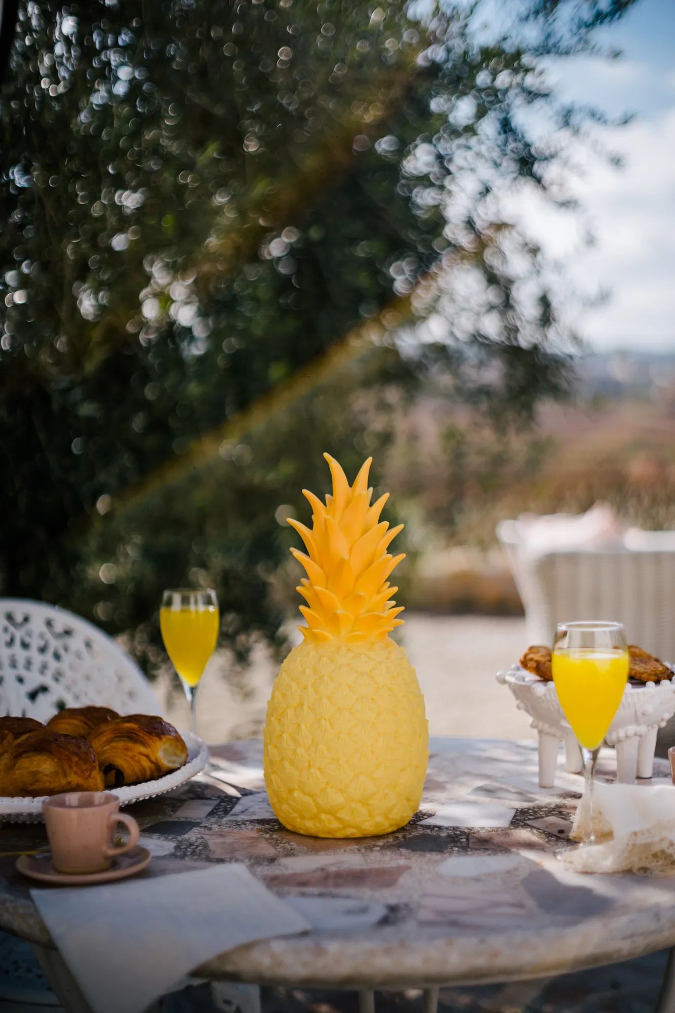 Goodnight Light LED-lamper Piñacolada Lampe - Ananas i Saffron, 2