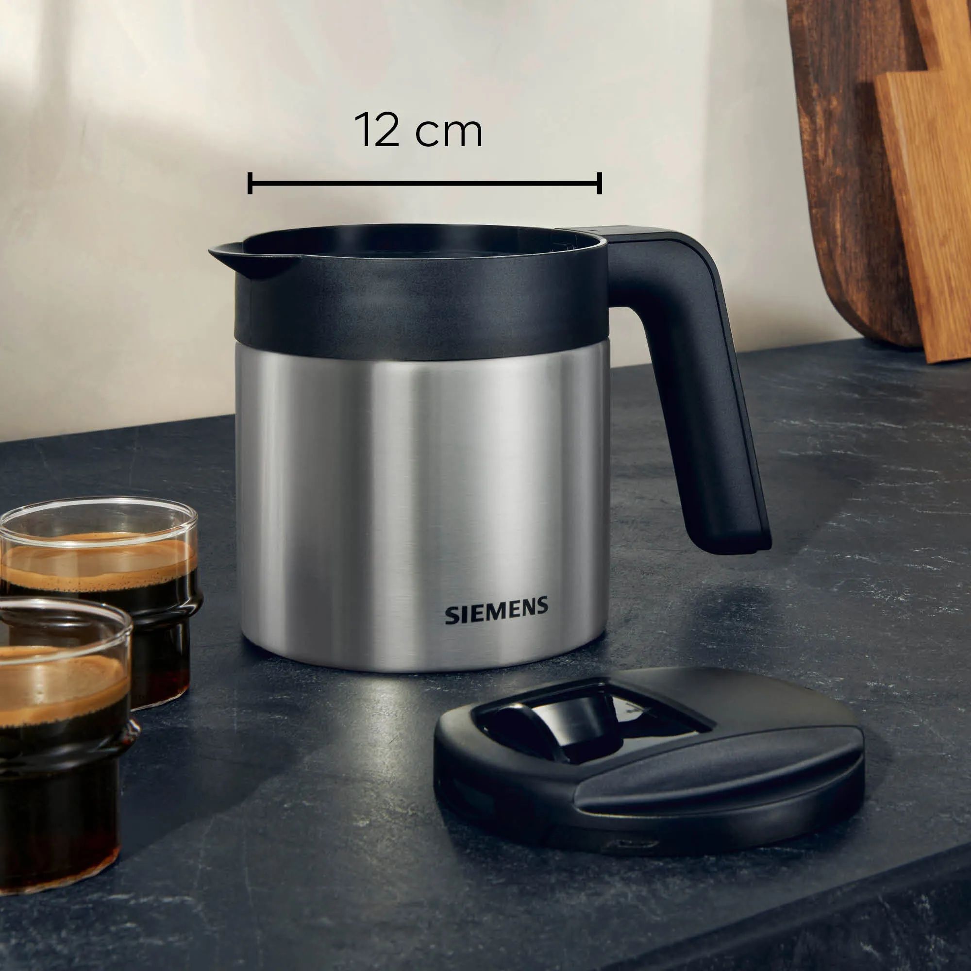 Siemens Tilbehør til kaffemaskiner EQ Foret kaffekande i rustfrit stål, 2