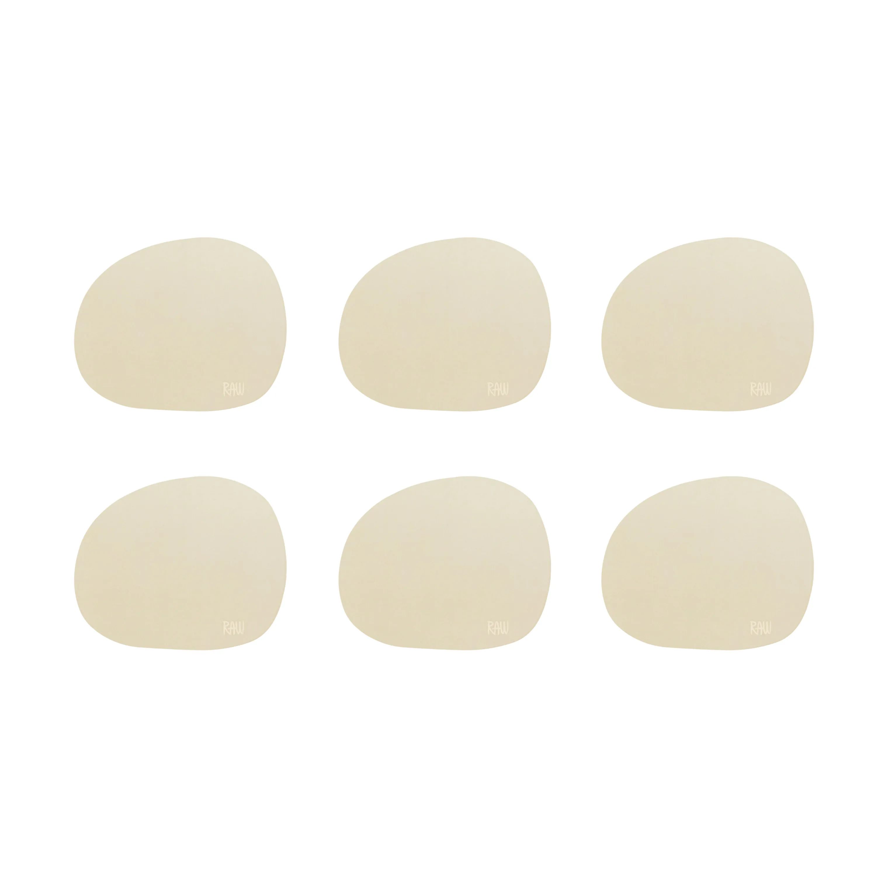 RAW by Aida Glasbrikker og coasters Coaster - 6 stk. i Spring Sand, 1