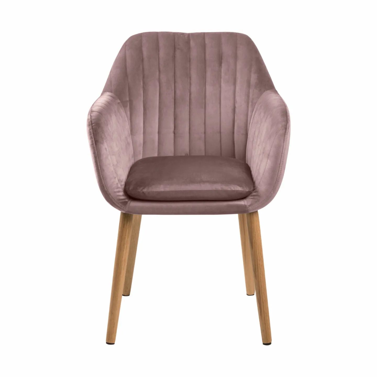 CASA Living Spisebordsstole Emilia Spisebordsstol i dusty rose/eg, 1