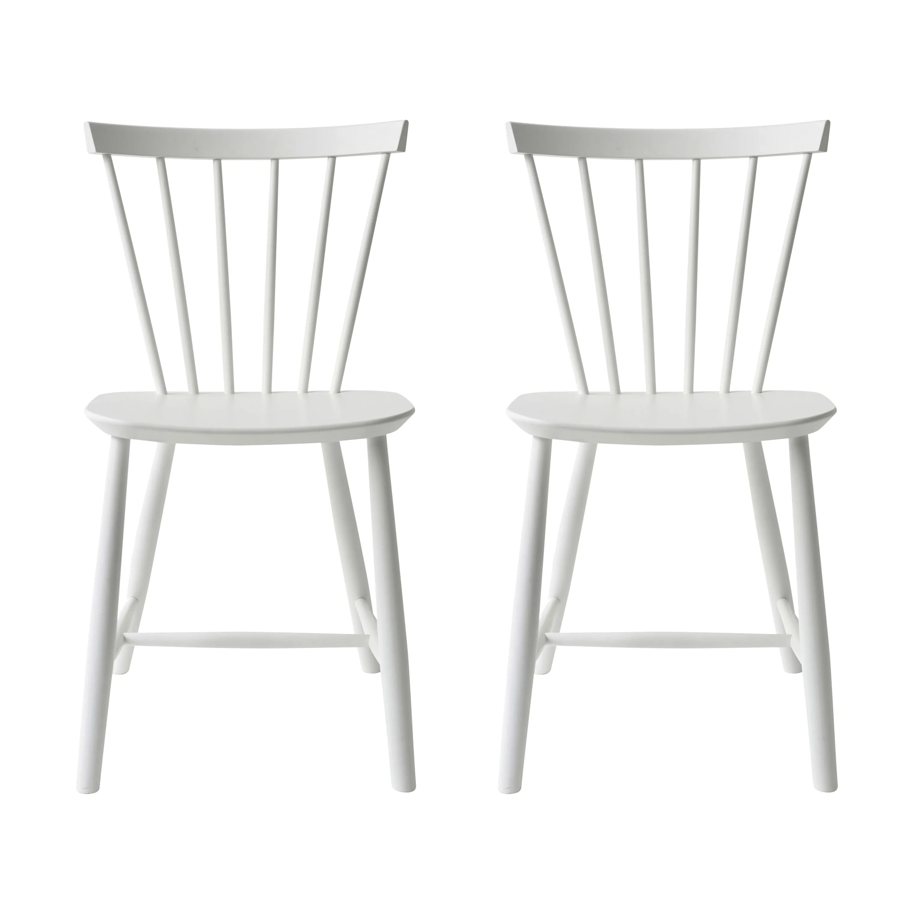 FDB Møbler Spisebordsstole J46 Spisebordsstol - 2 stk. i Pure White (RAL 9010), 1