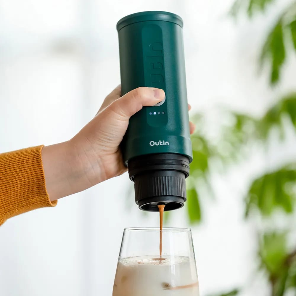 Outin Espressomaskiner Nano Espressomaskine i Teal, 2