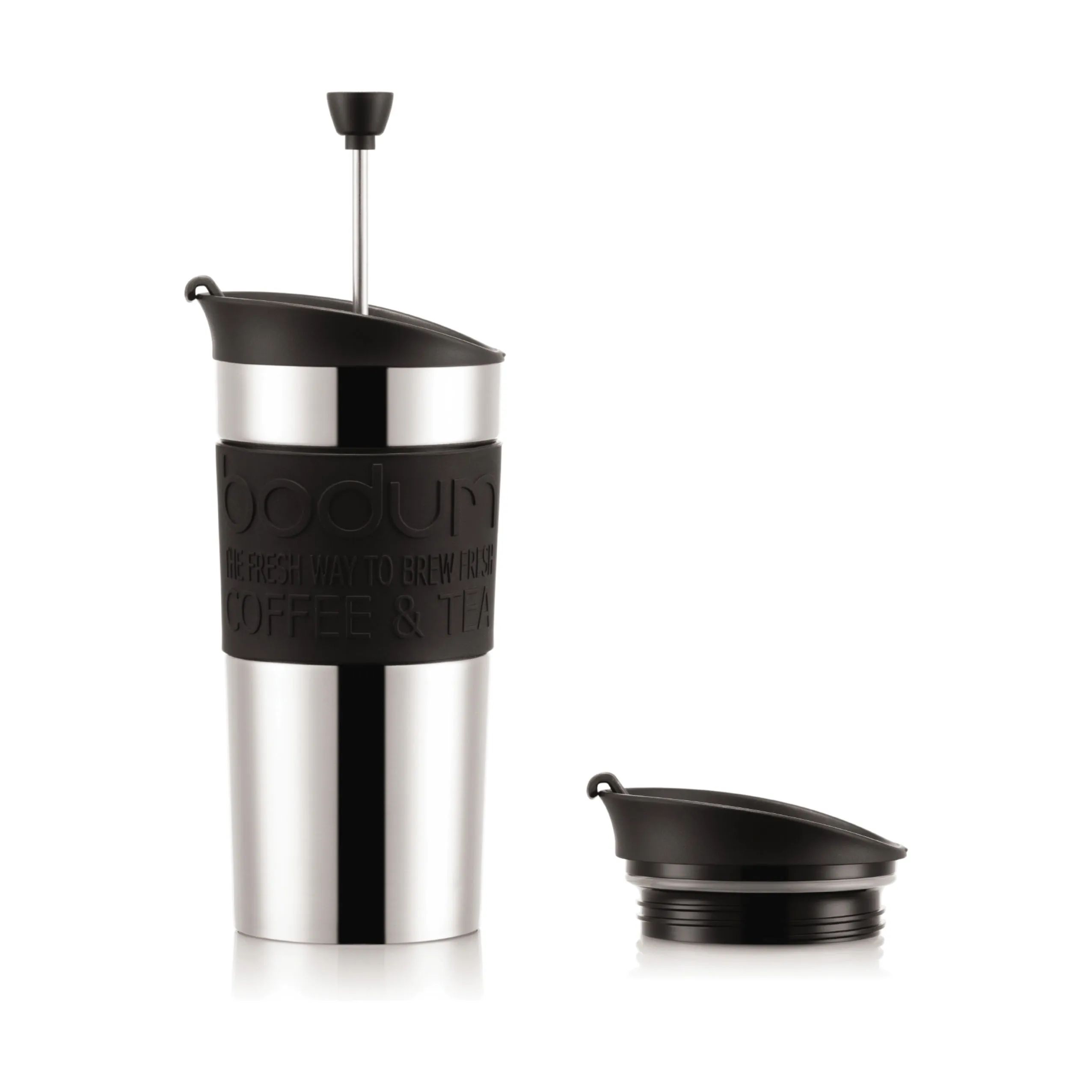 Bodum To go kopper Travel Mug To Go krus m. Ekstra Låg i Krom, 1