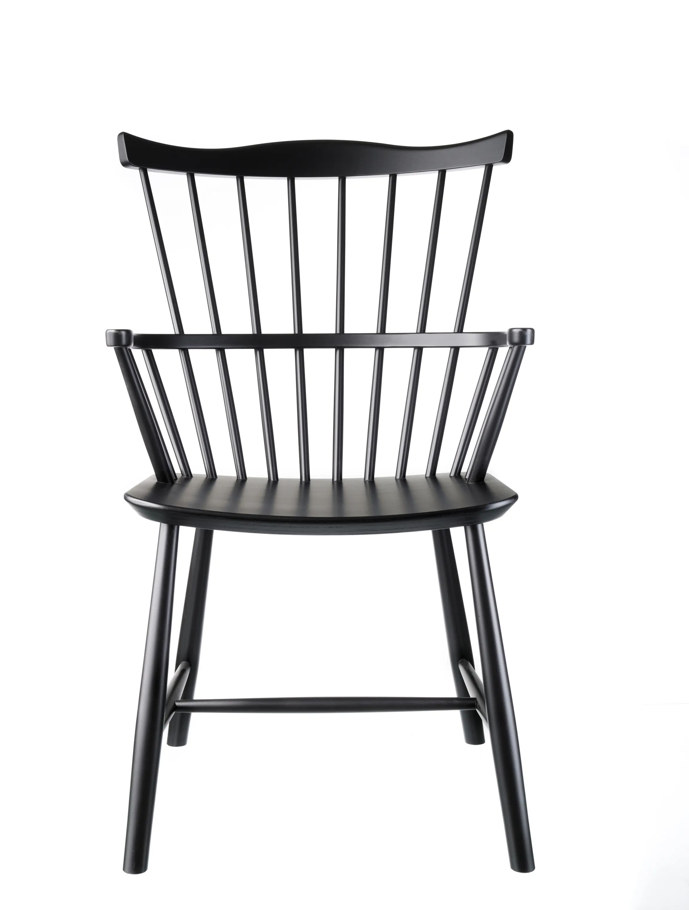 FDB Møbler Lænestole J52B Lænestol i Jet Black (RAL 9005), 4