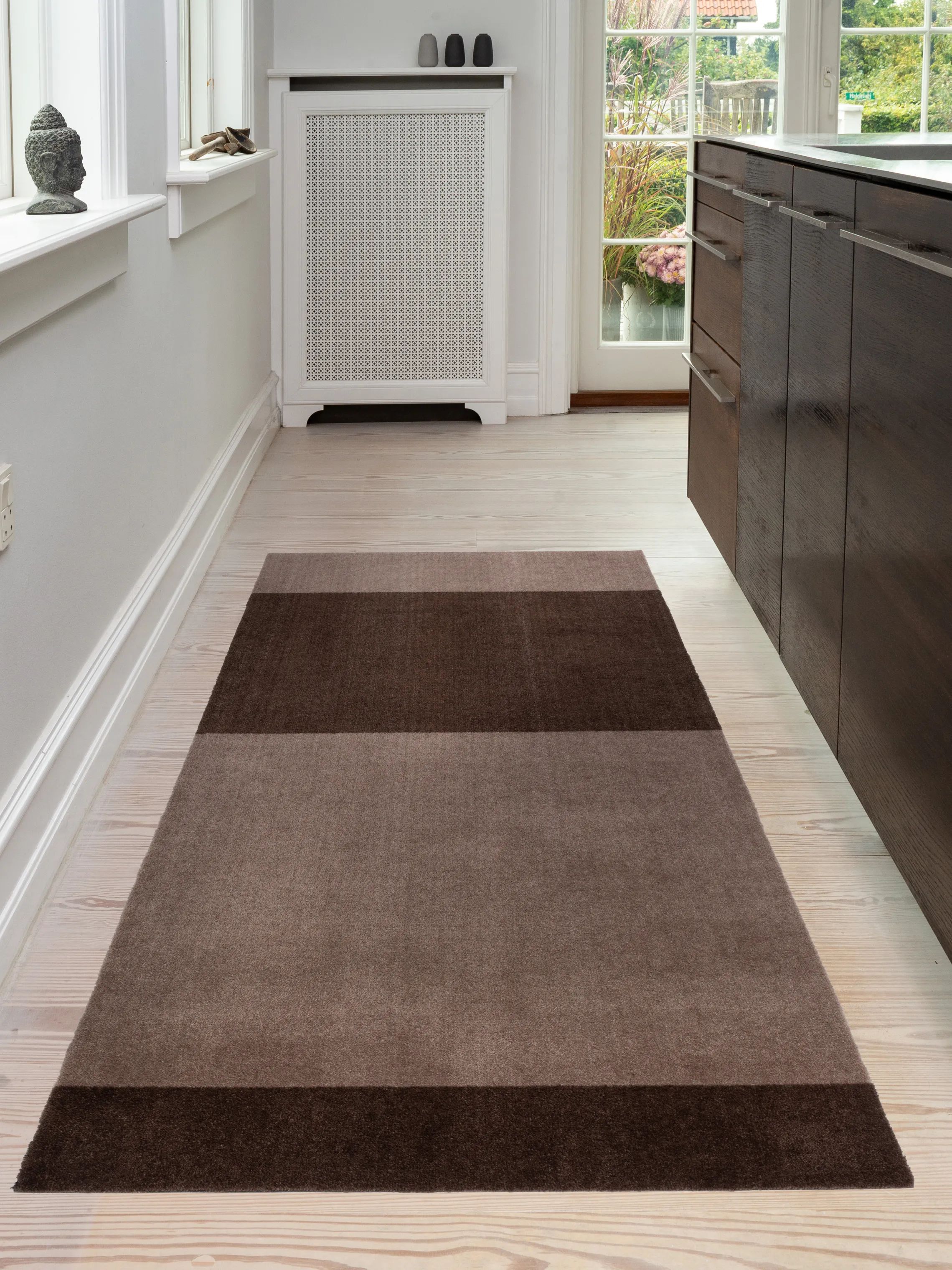 Tica Copenhagen Gulvtæpper Stripes Horisontal Gulvtæppe i Sand/brun, B90 x L200 cm, 3