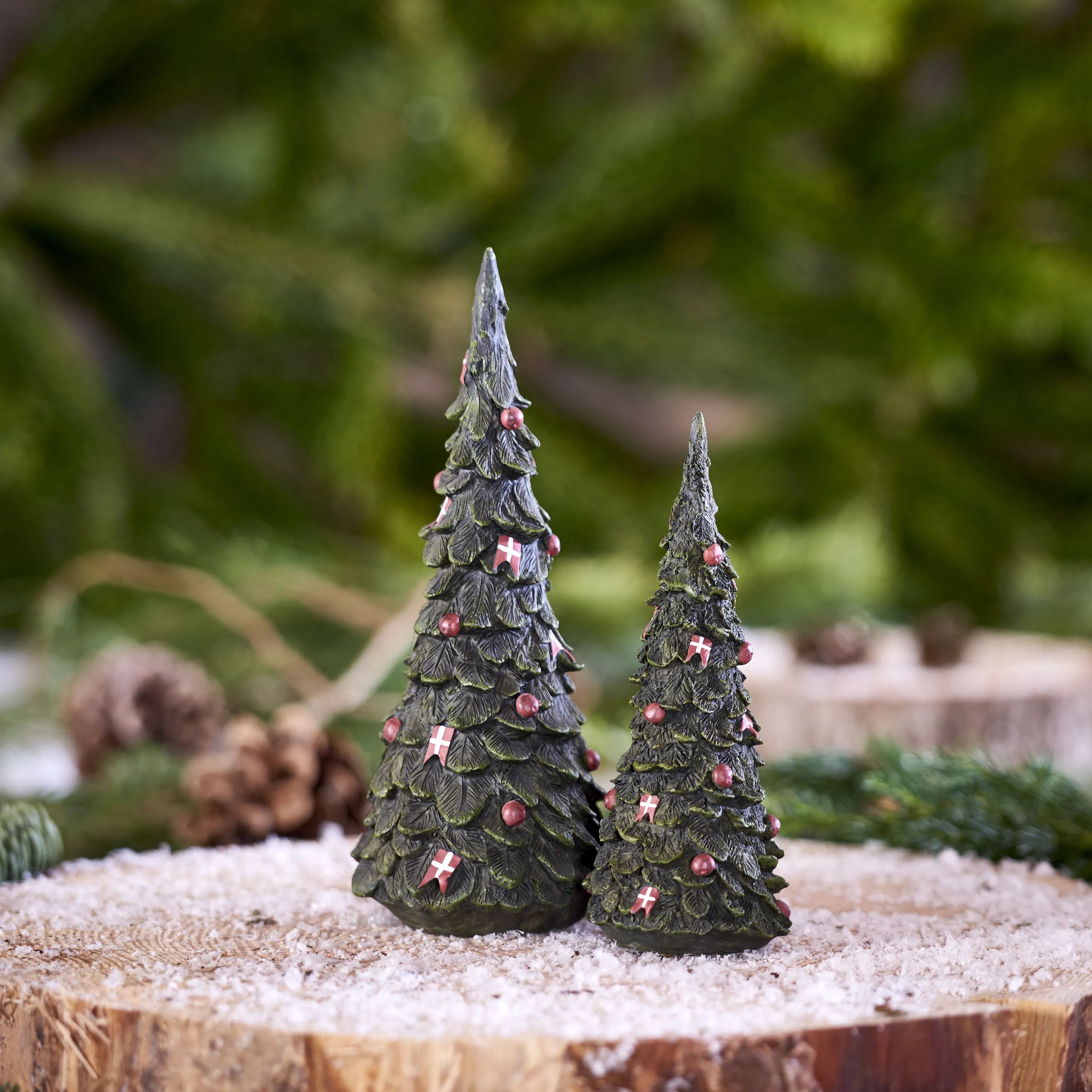 Klarborg Julefigurer Juletræ - Stor i Grøn, 22 cm, 3