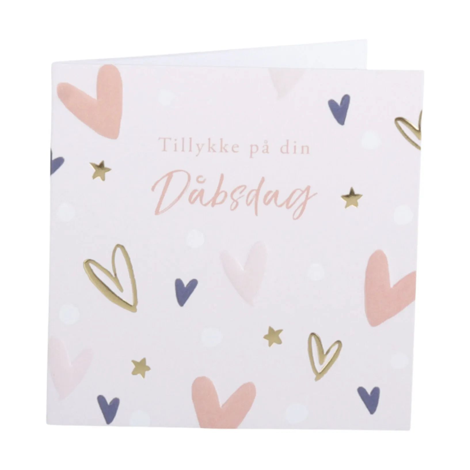 CASA Living Kort Kort - Tillykke på din Dåbsdag i Lyserød, 1
