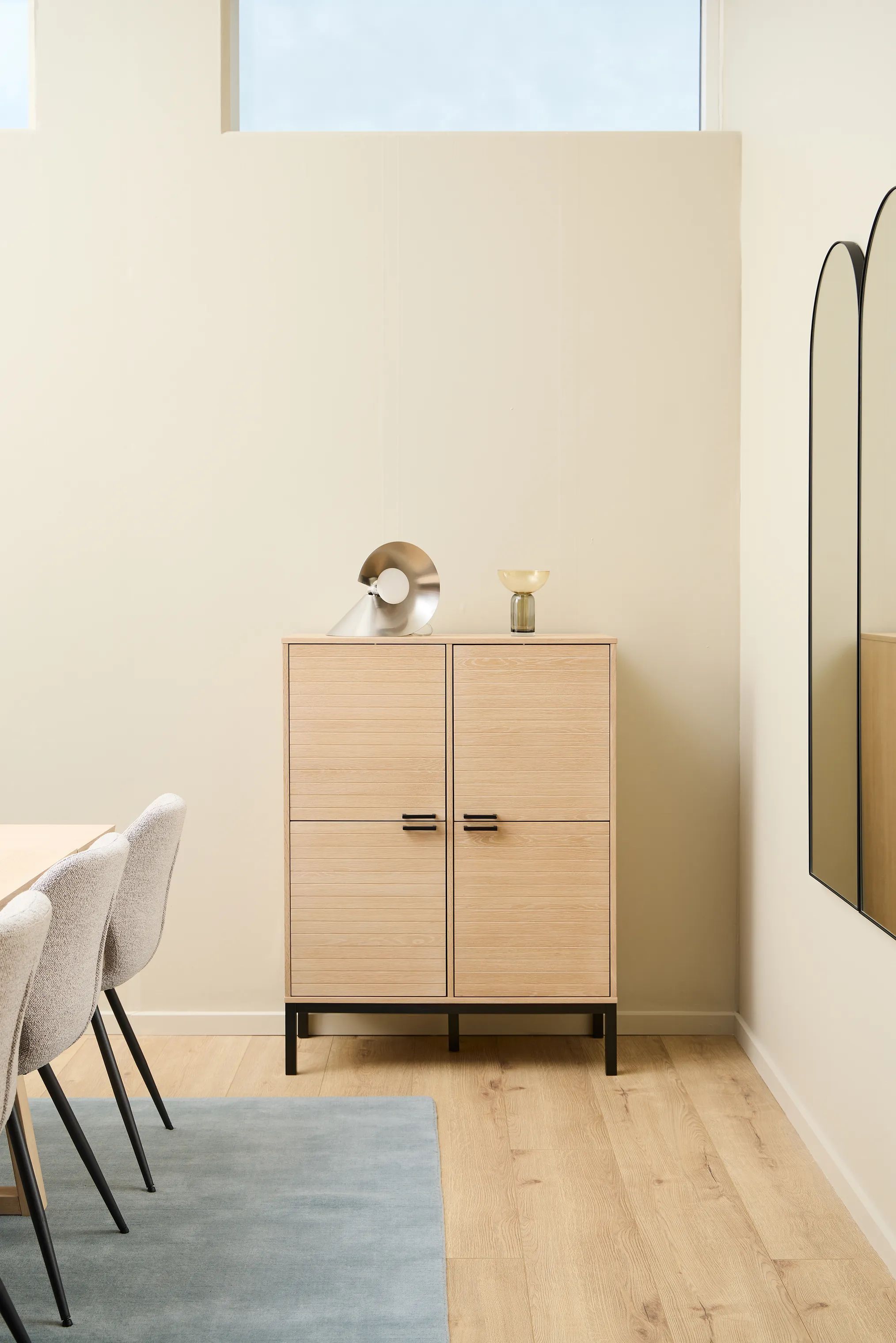 CASA Living Skabe Kensington Skab i Hvidpigmenteret, 2