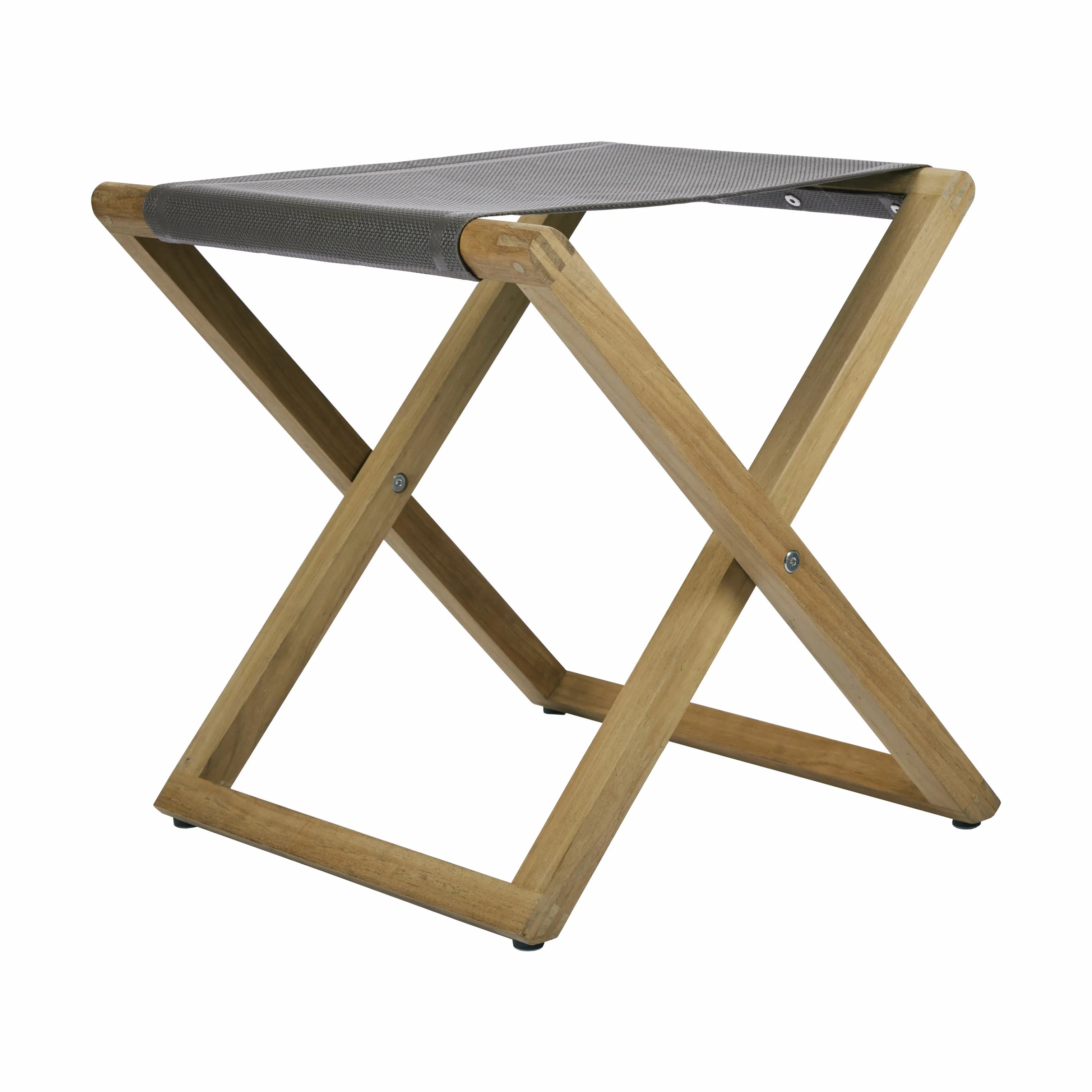Mandalay Loungestole Langelinie Skammel i Teak/Olivengrøn, 1