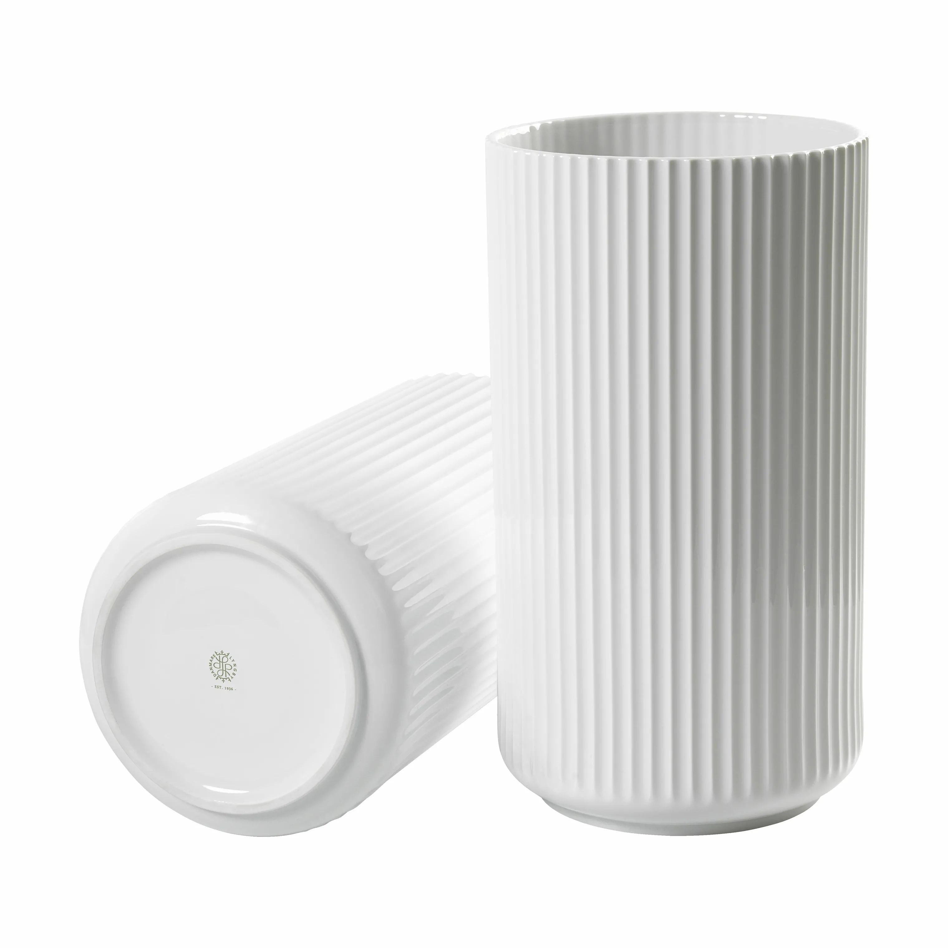 Lyngby Porcelæn Vaser Klassisk Lyngby Vase i Hvid, 38 cm, 2