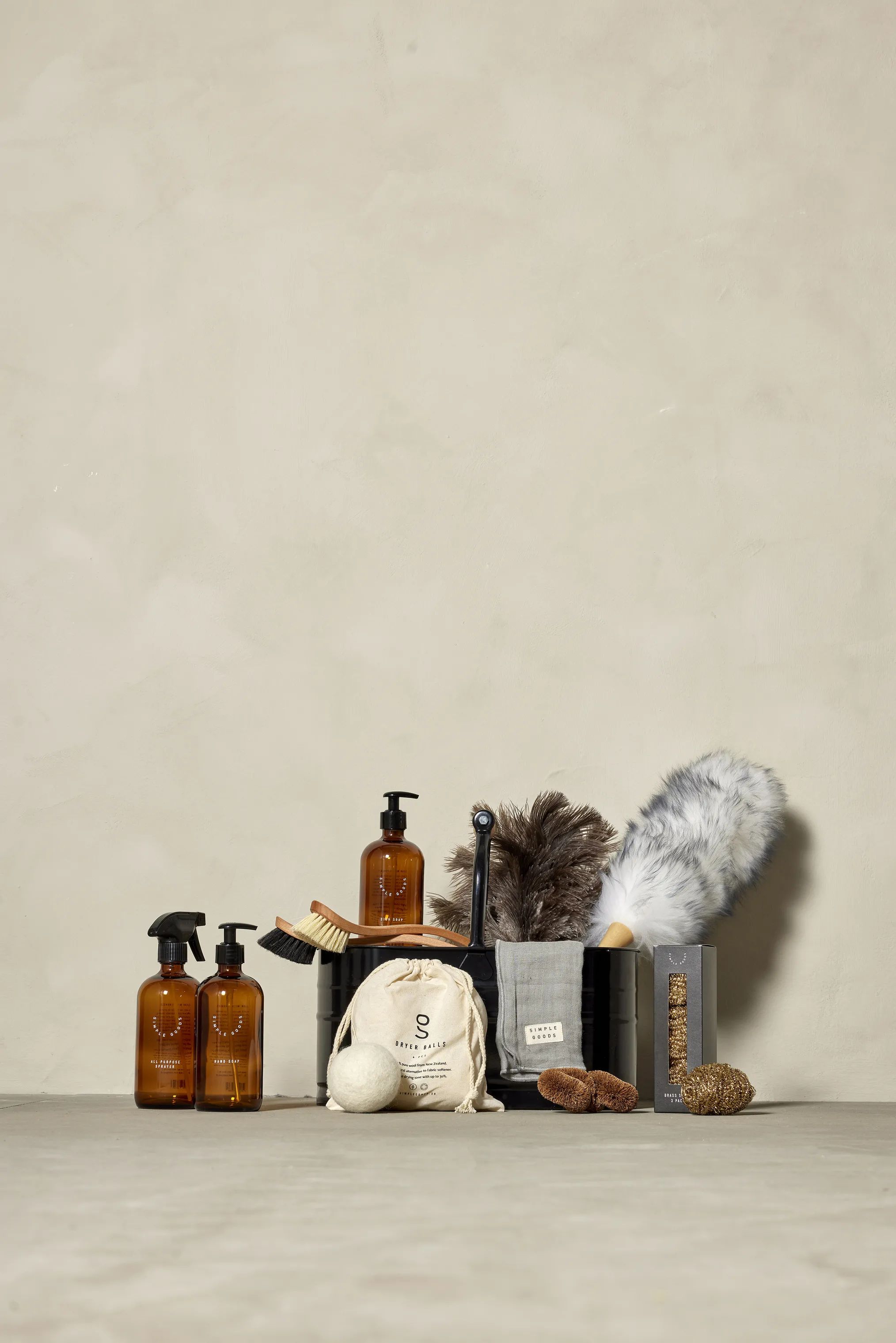 Simple Goods Koste og fejebakker Støvkost i Hvid, 3