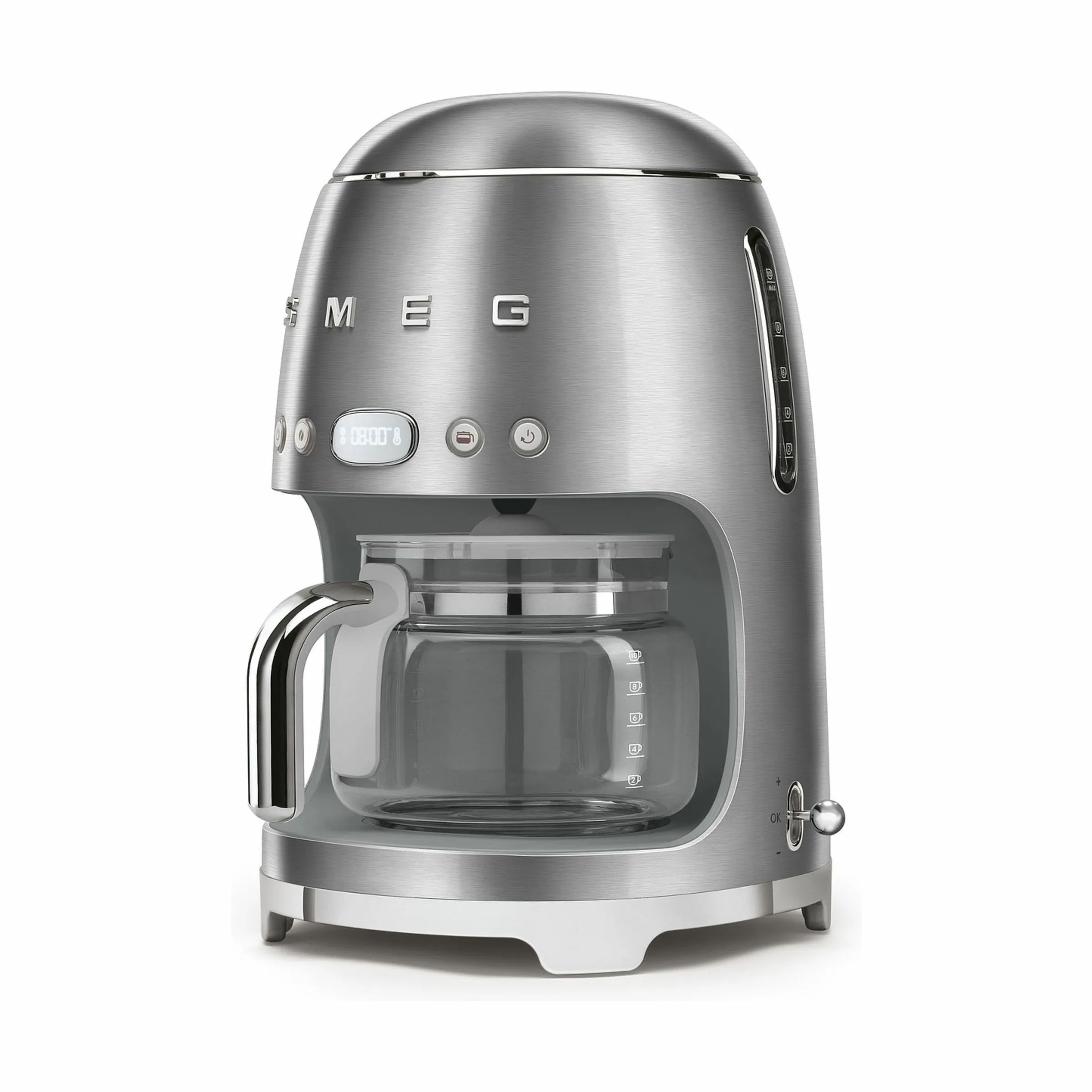 Smeg Kaffemaskiner 50's Style Kaffemaskine DCF02SSEU i Stål, 2
