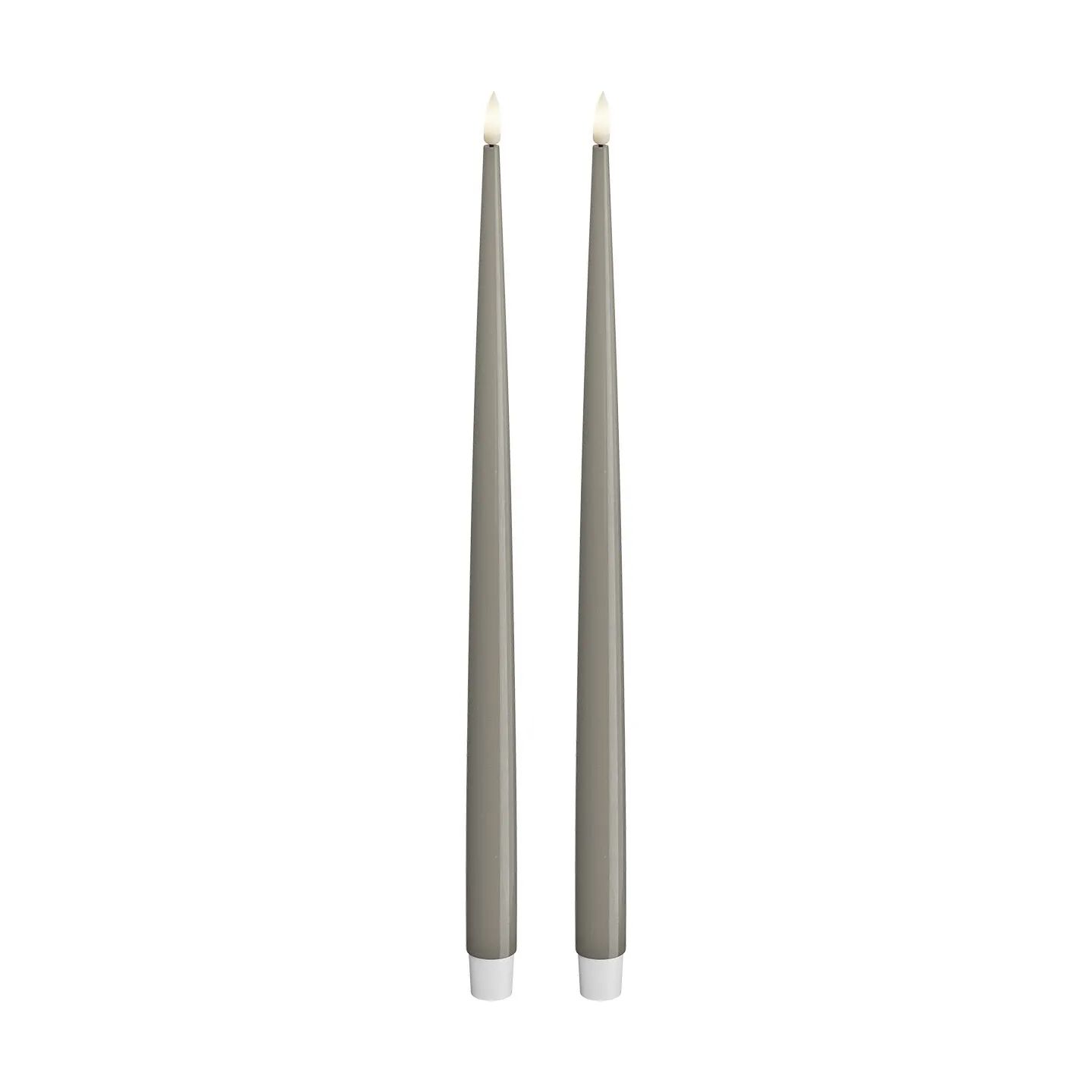 Deluxe Homeart LED-lys Real Flame LED Kertelys m. lak - 2 stk. i Sand , 38 cm, 1