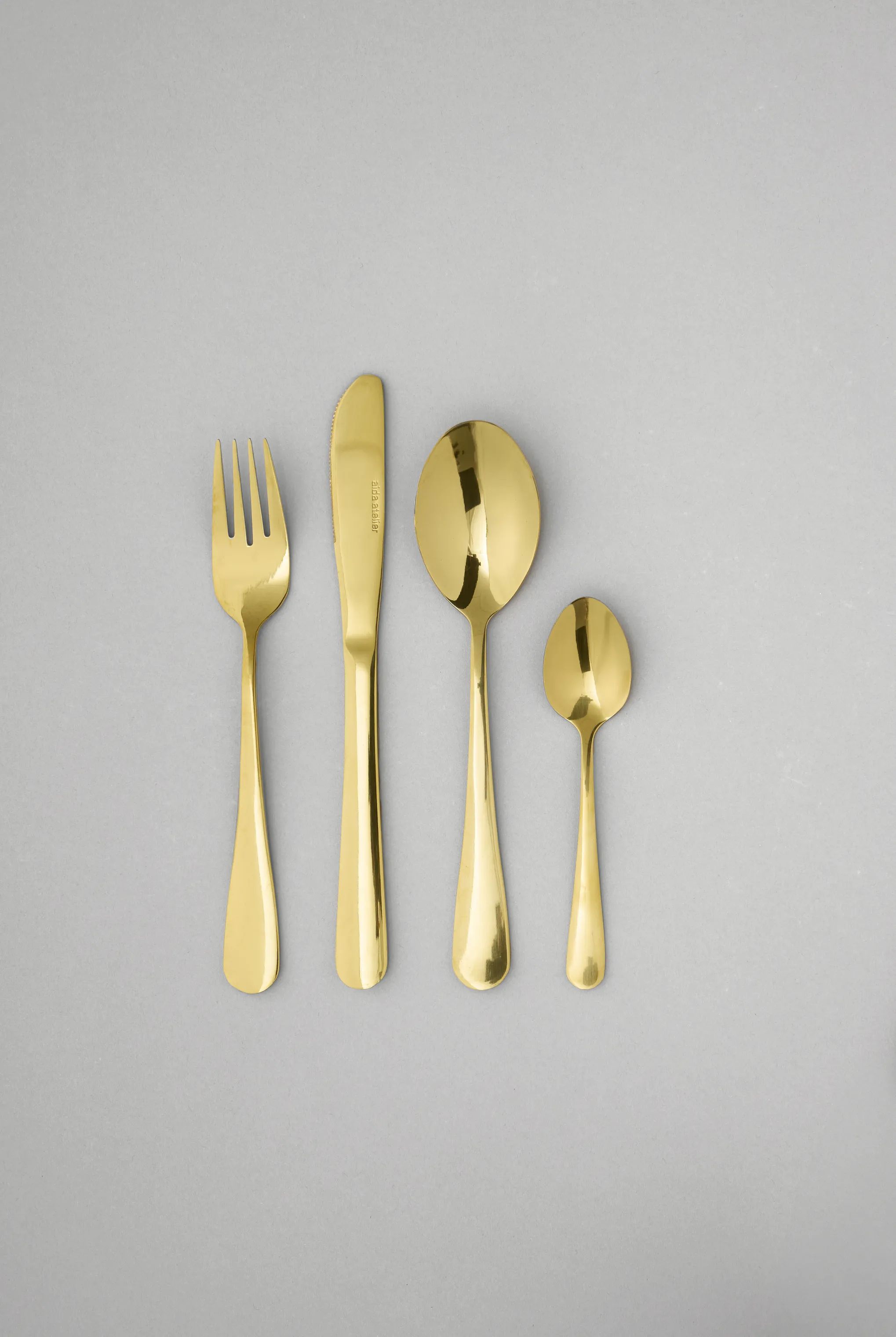 Aida Spiseskeer Atelier Spiseske - 4 stk. i Guld, 2