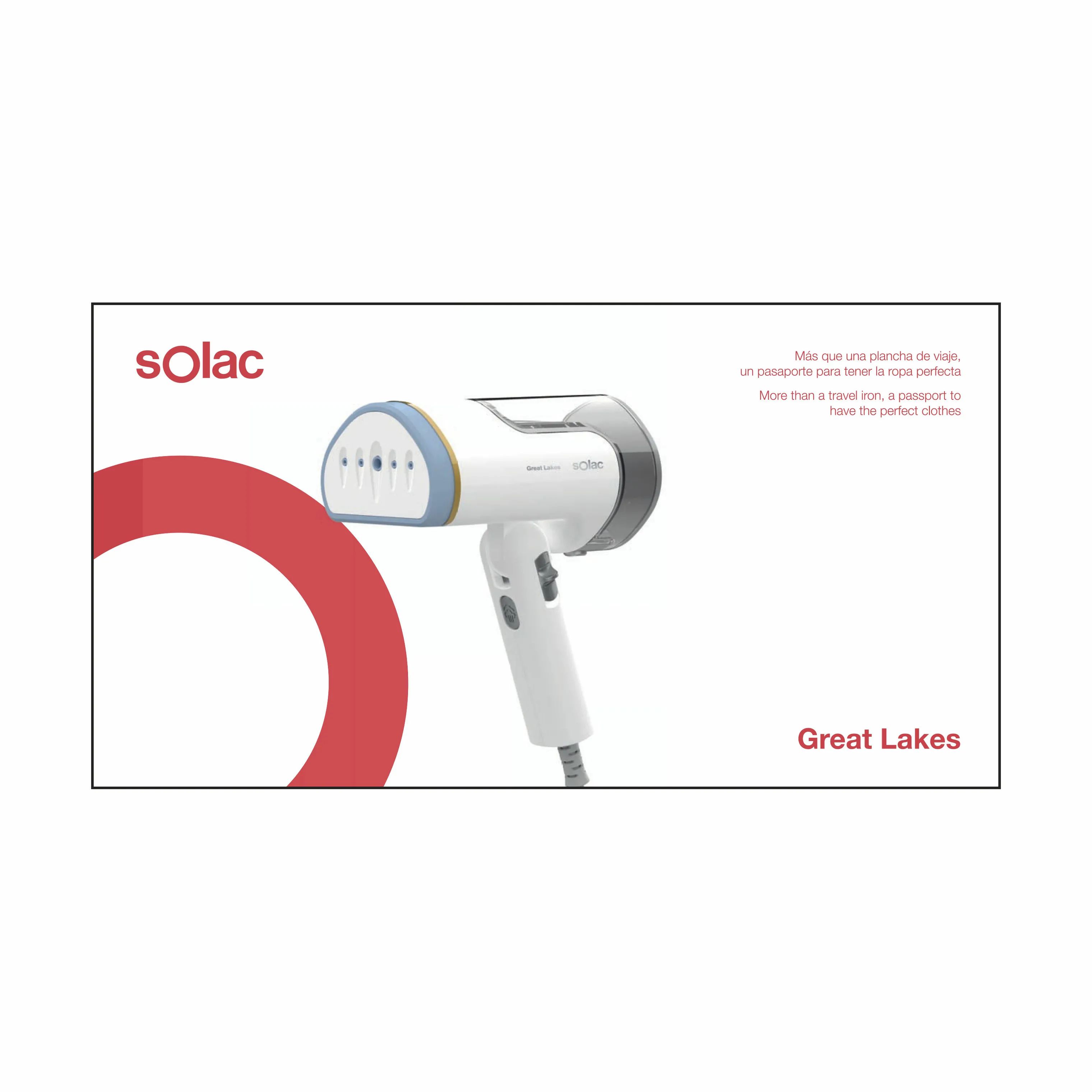 Solac Strygejern Great Lakes Rejsestrygejern i hvid, 2