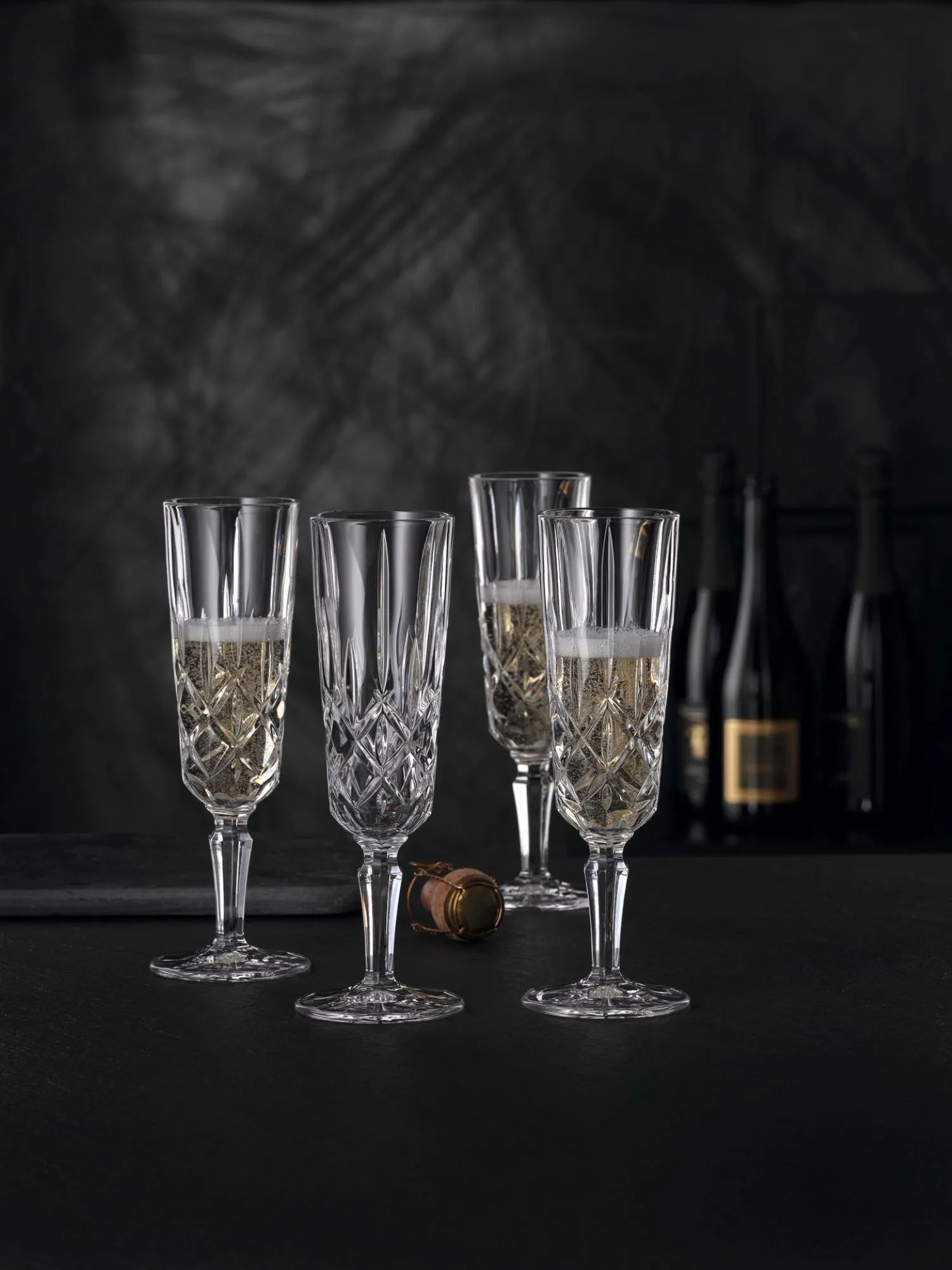 Nachtmann Champagneglas Noblesse Champagneglas - 4 stk. i klar, 3