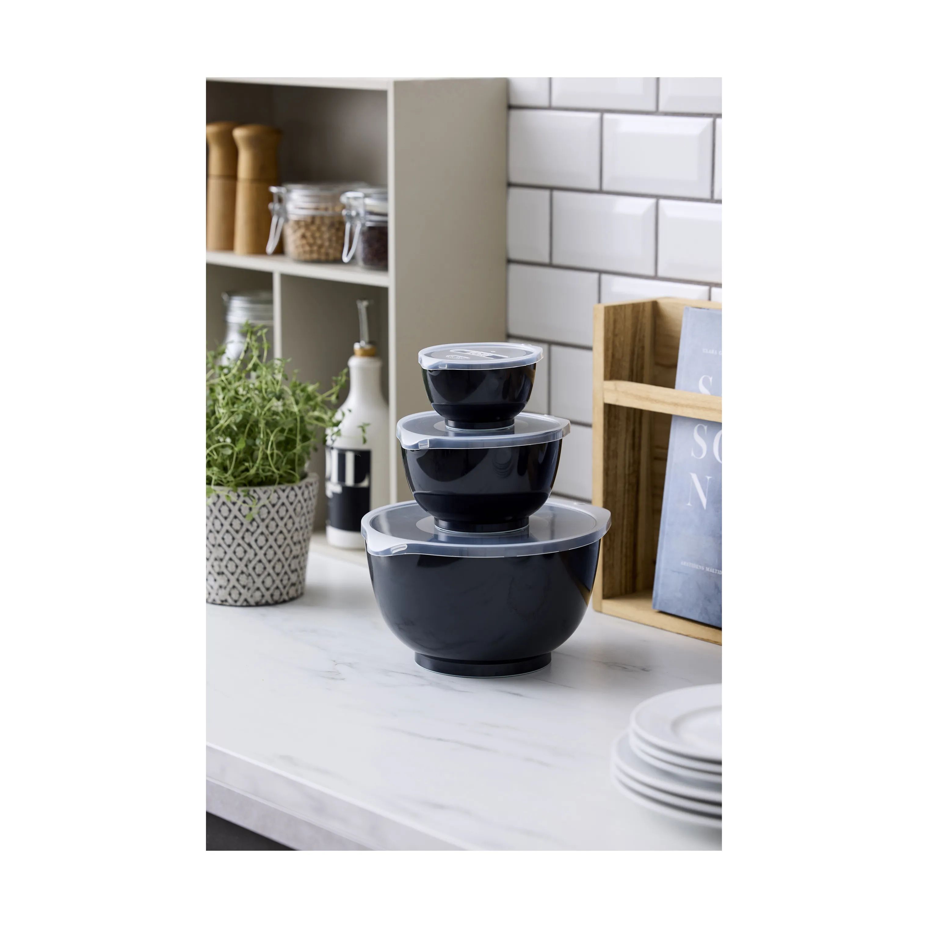 Rosti Røreskålsæt Margrethe Røreskålsæt - 6 dele i Carbon black, 2