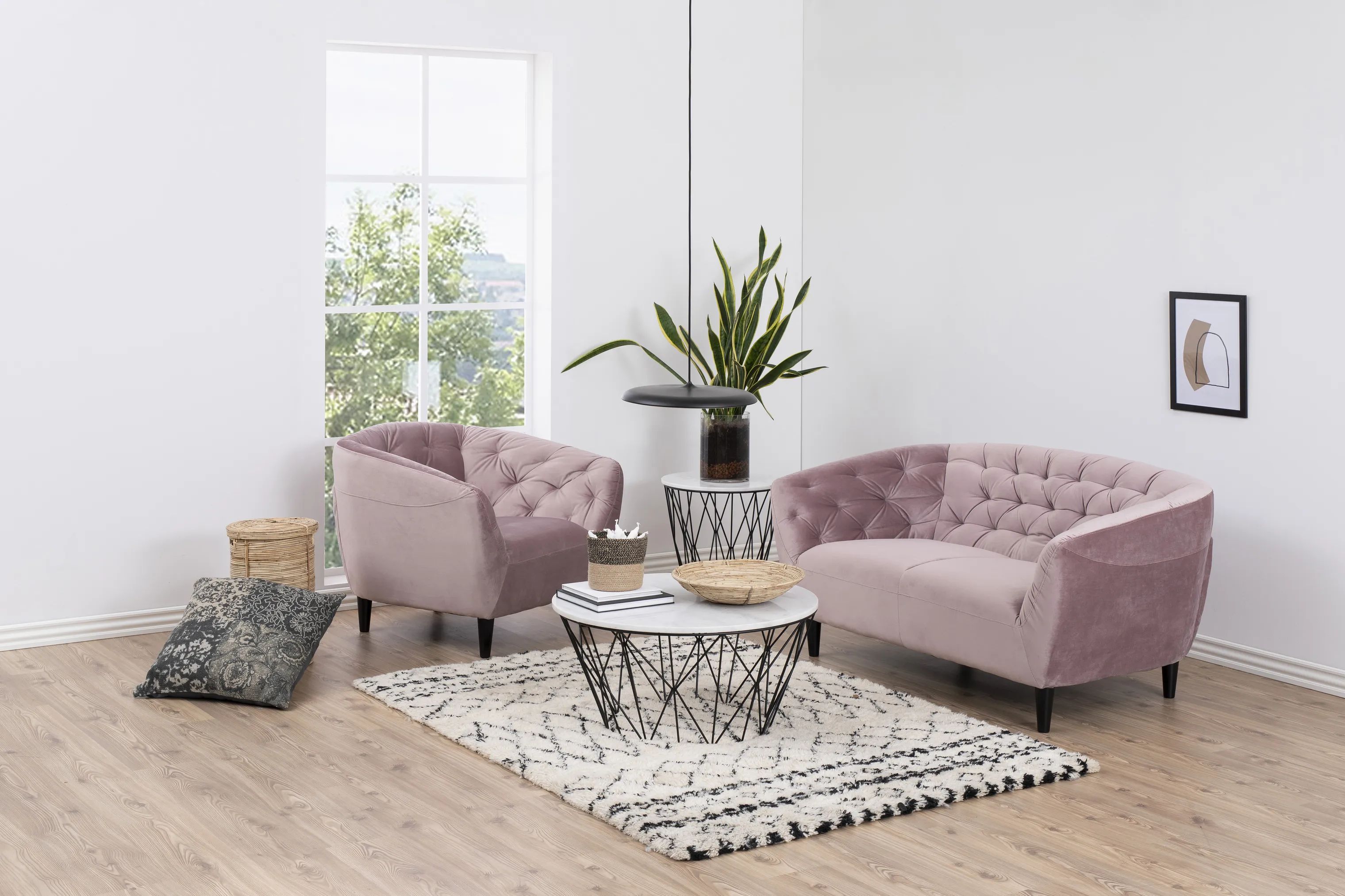 CASA Living Lænestole Ria Lænestol i Dusty rose, 3