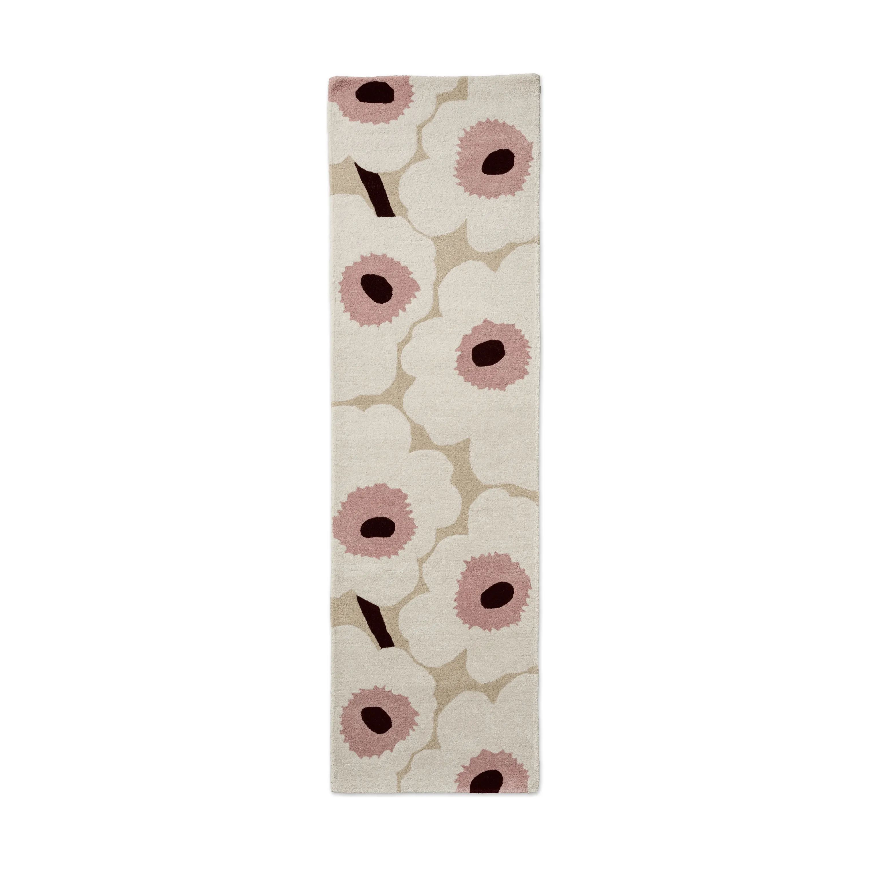 Marimekko by Brink & Campman Gulvtæpper Unikko Tæppeløber i Beige/Lyserød, B70 x L245 cm, 1