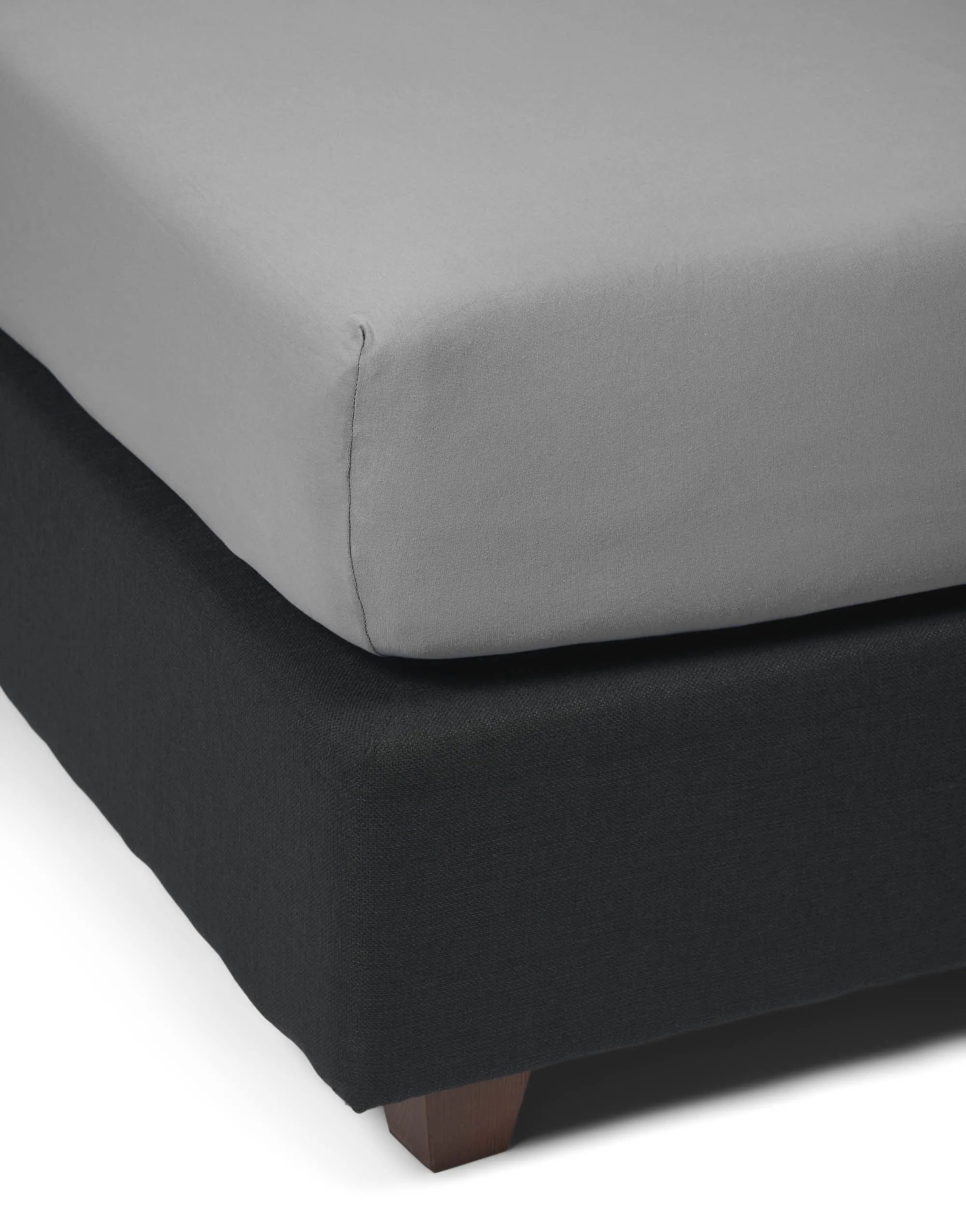 Marc O'Polo Lagner Premium Organic Jersey Boxlagen i Grey, 180/200 x 200/220 cm, 2