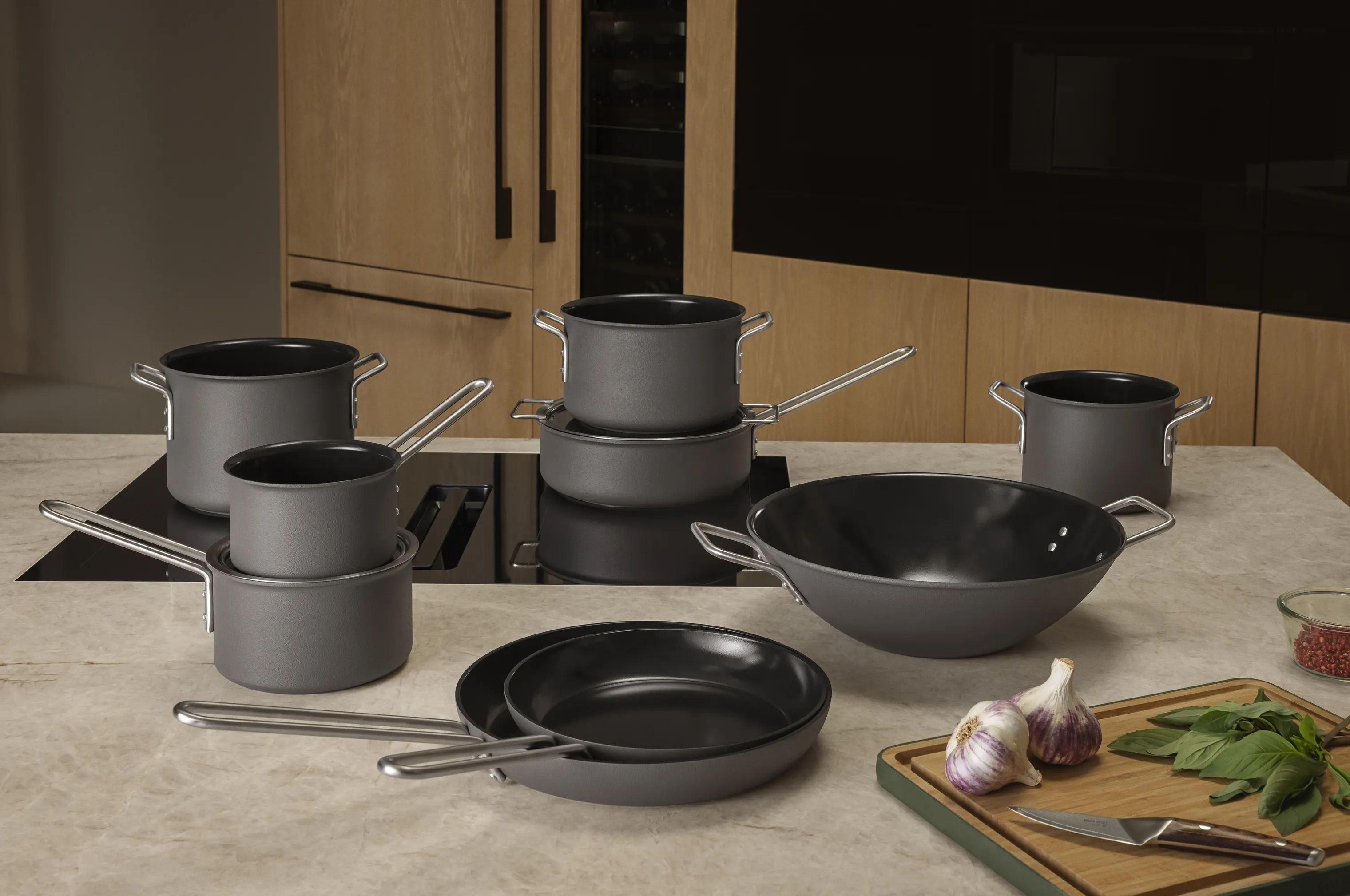 Eva Trio Kasseroller Grey Line Rec. Grey Line Kasserolle i 1.8 L, 5