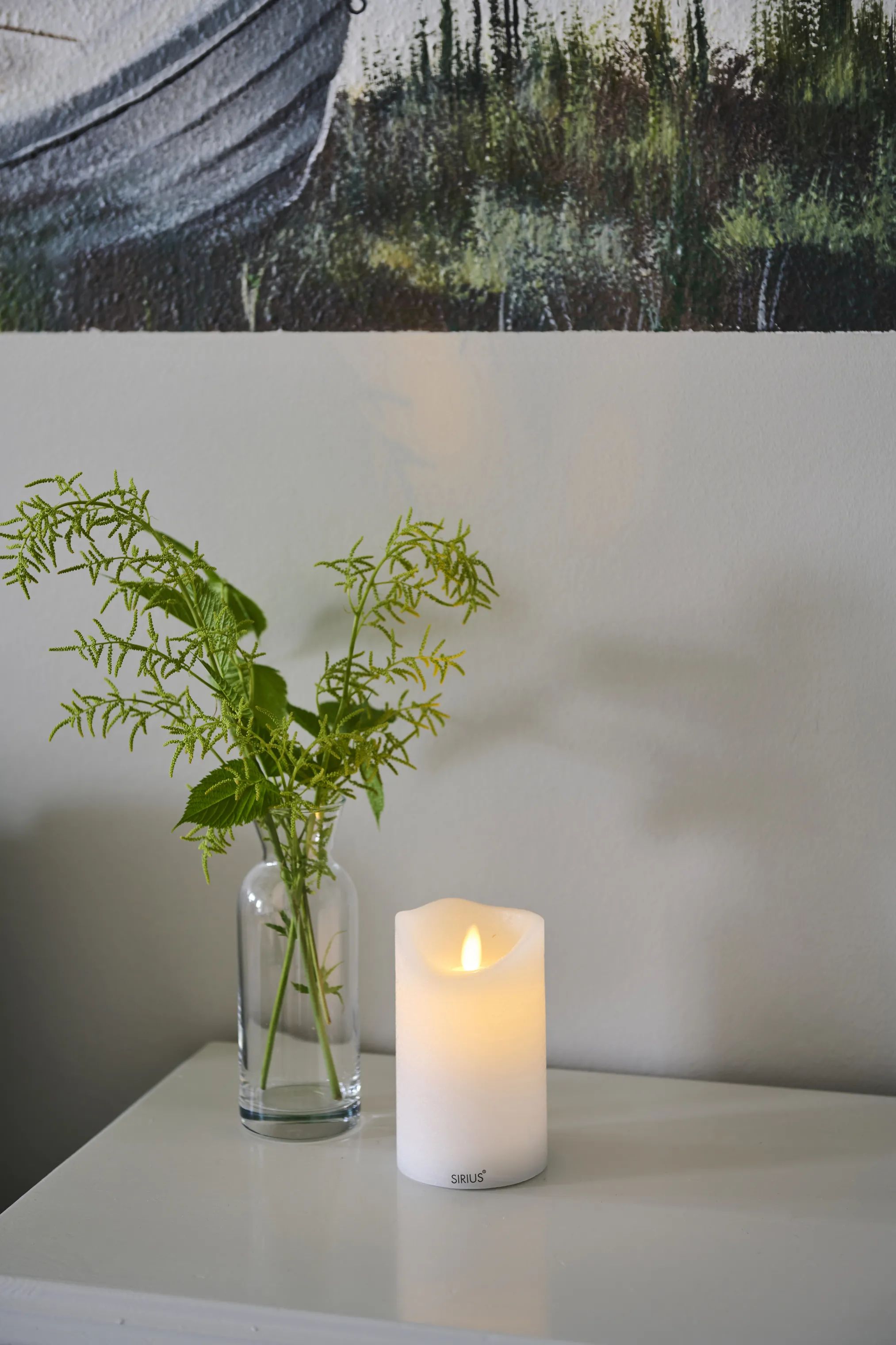 Sirius LED-lys Sara Genopladelig LED Bloklys i H12,5 x Ø7,5 cm, 2
