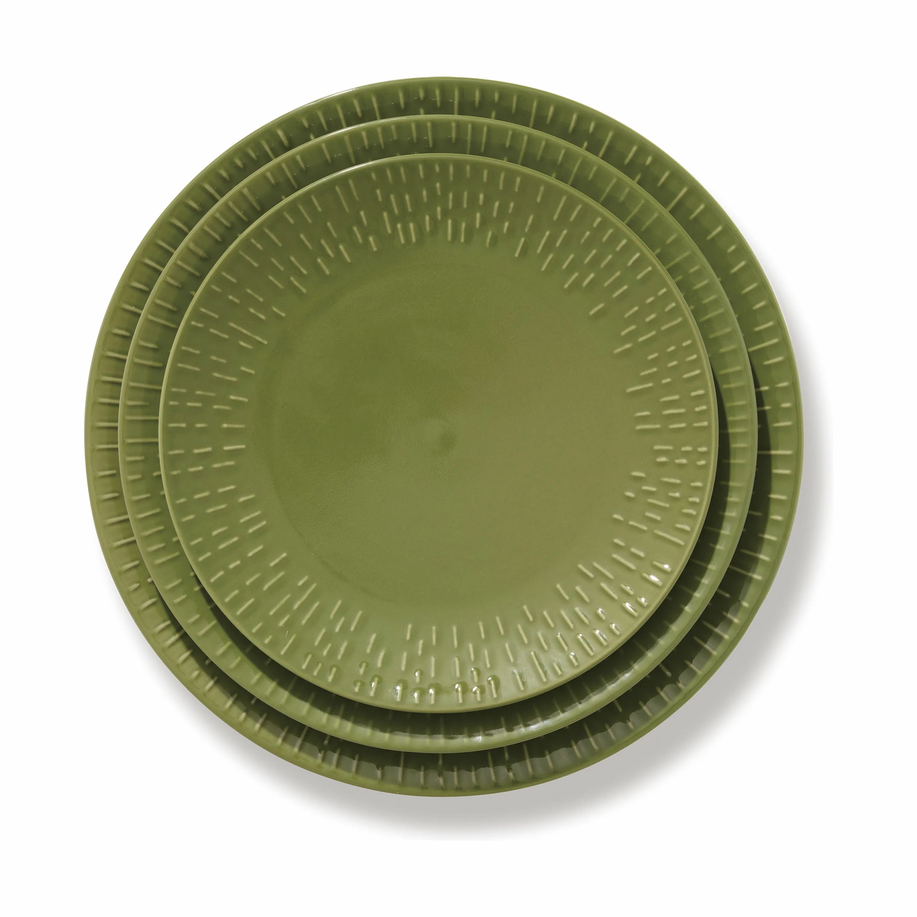Life In Colour Frokosttallerkener Confetti Frokosttallerken i Olive, 4