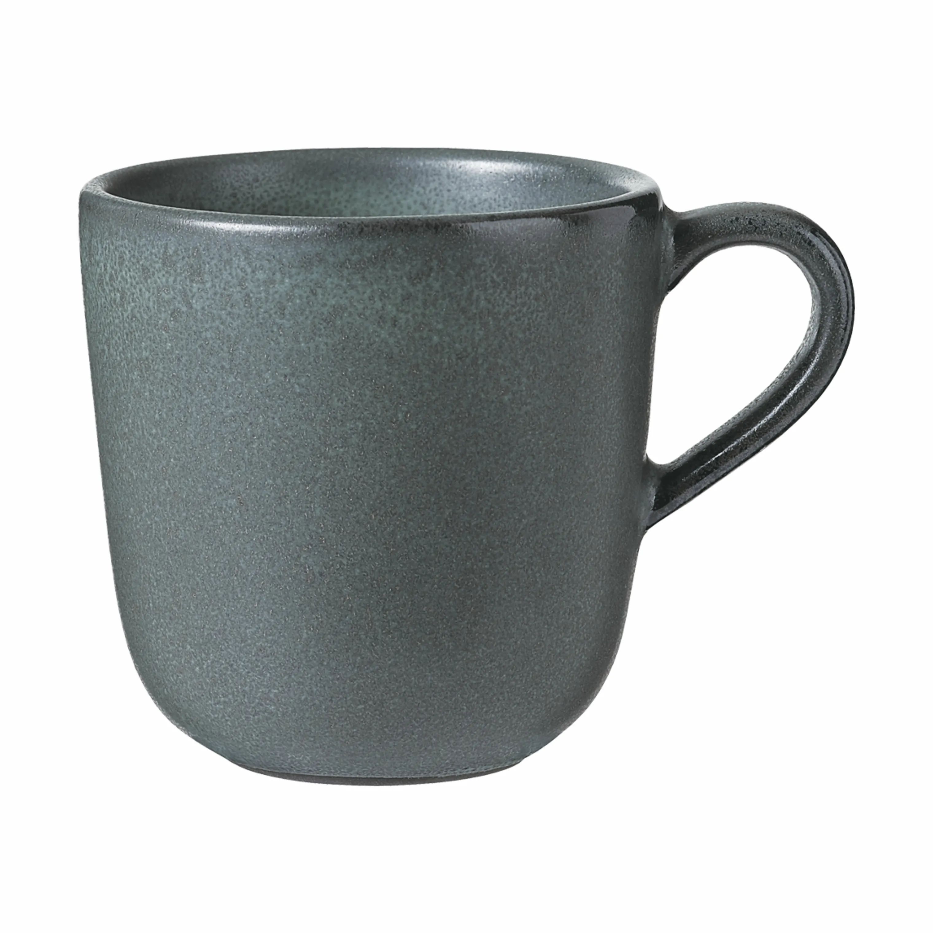 RAW by Aida Krus og kopper med hank Kaffekop i Northern Green, 1