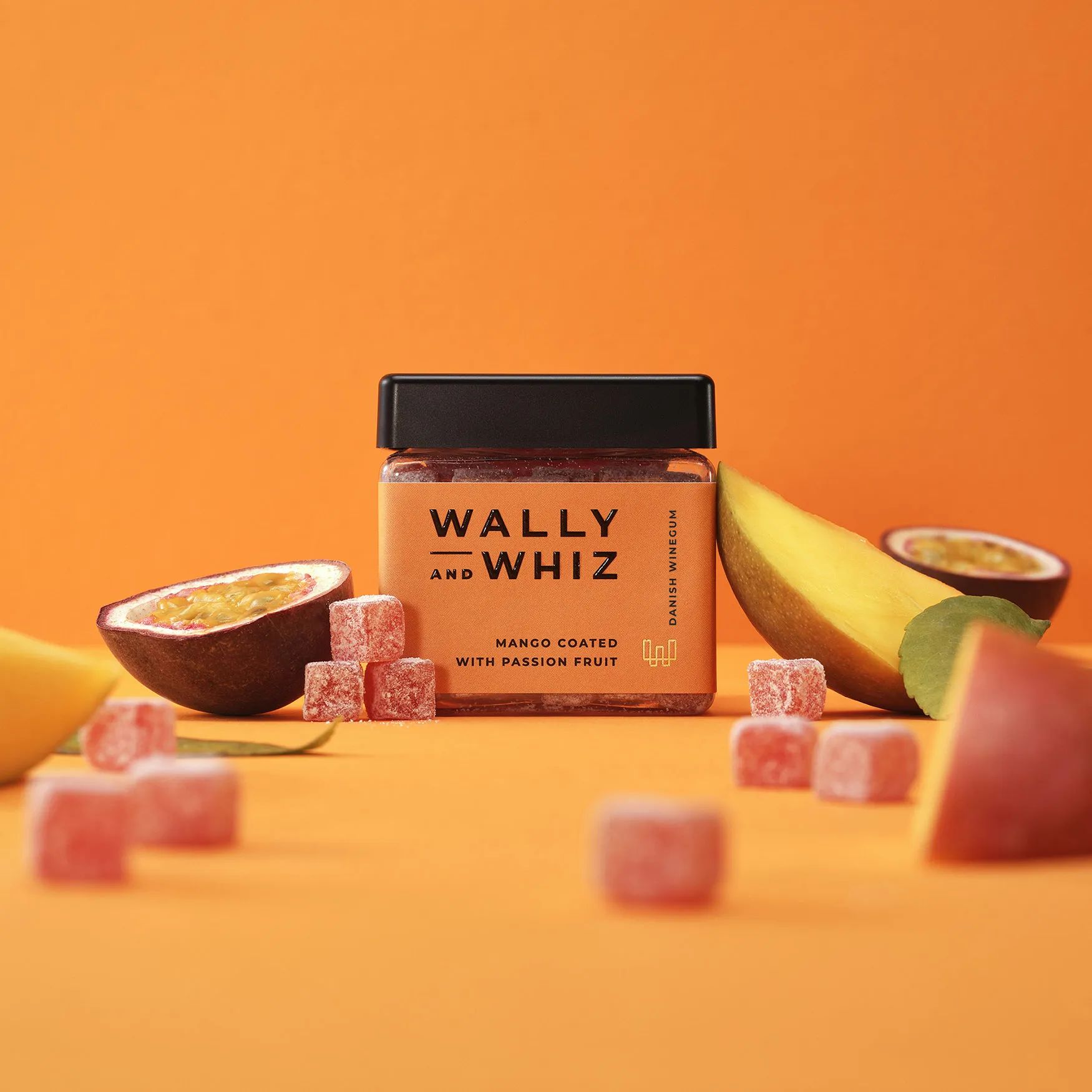 Wally and Whiz Søde sager Vingummi - Mango med passionsfrugt i 135 gram, 2