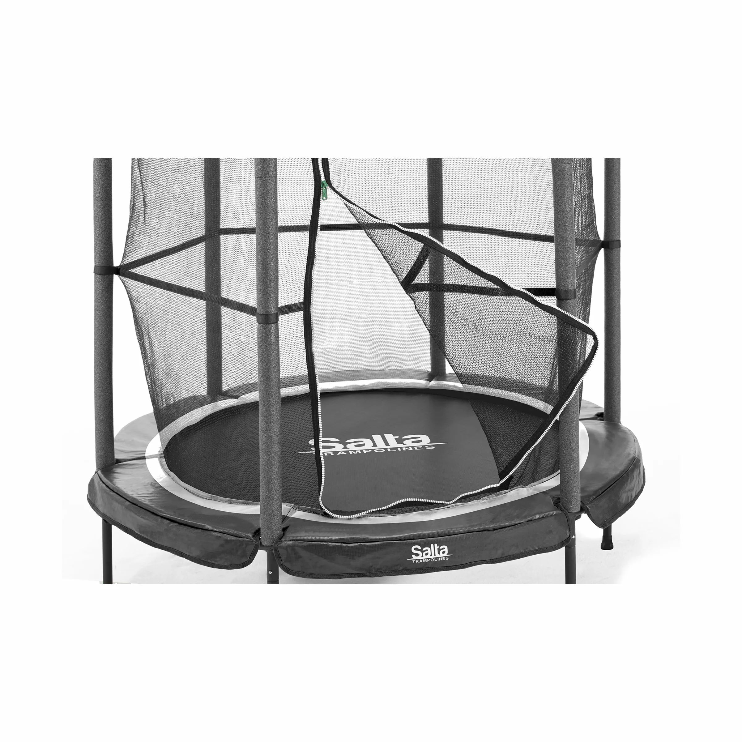 Salta Trampoliner Junior Trampolin m. sikkerhedsnet i Sort, 4