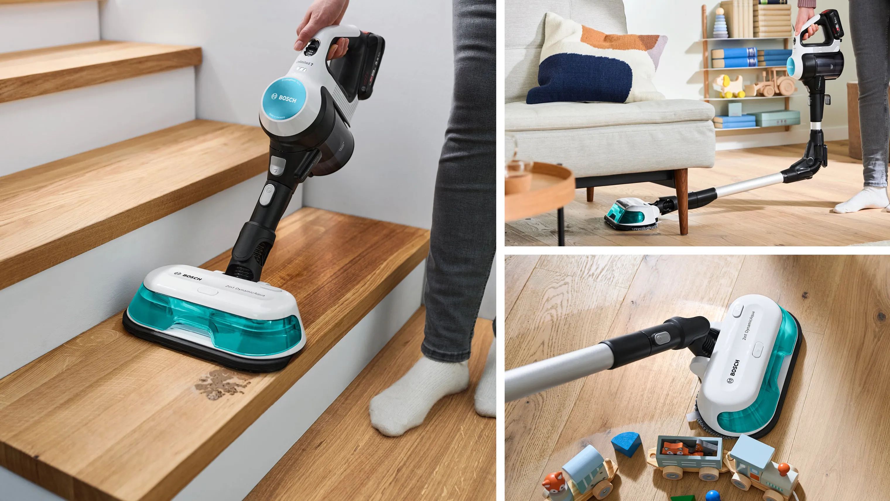 Bosch Støvsugere Unlimited 7 ProHygienic Aqua Støvsuger BCS712HYG5 i Hvid, 5