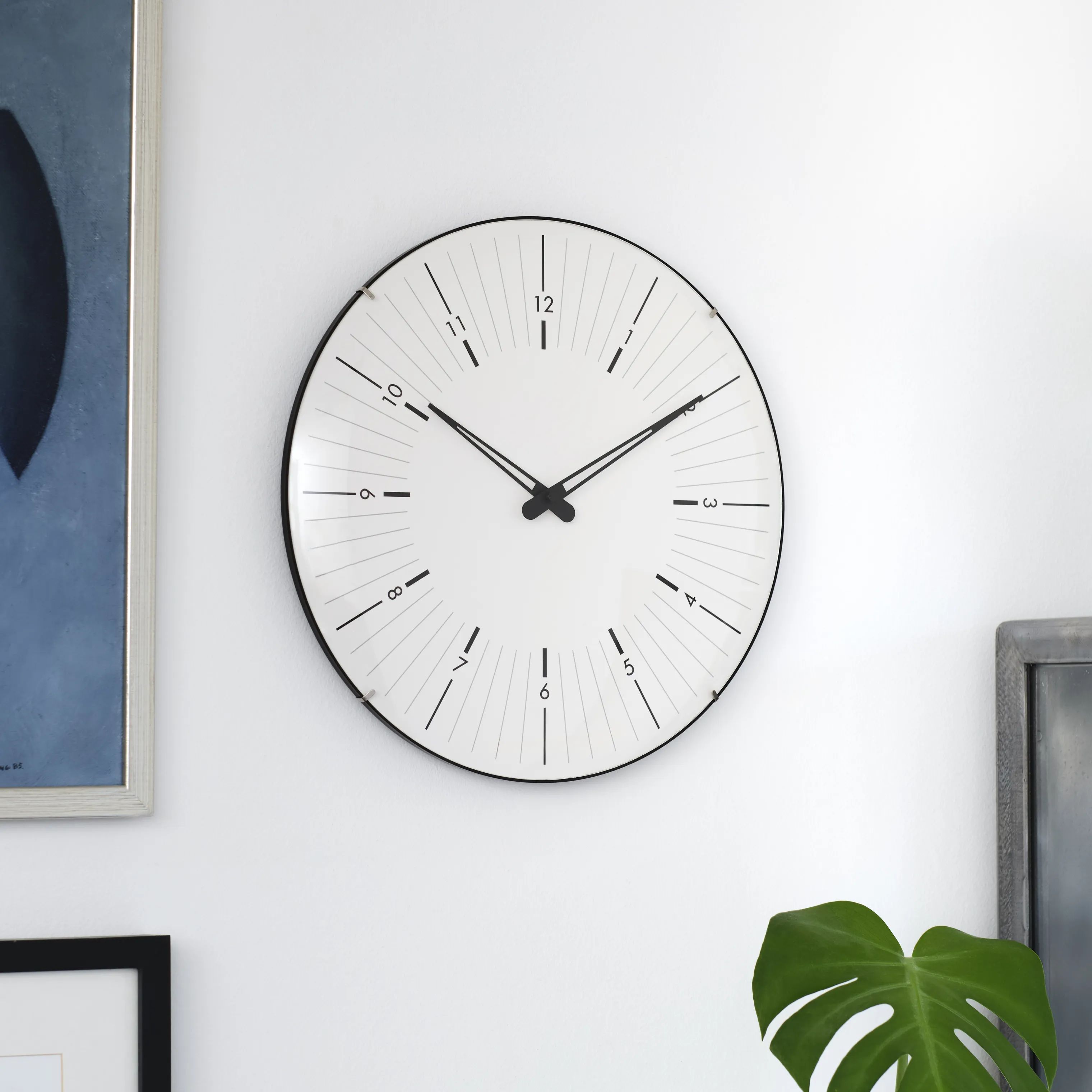 CASA Living Vægure Vægur i Hvid/sort, 35 cm, 2