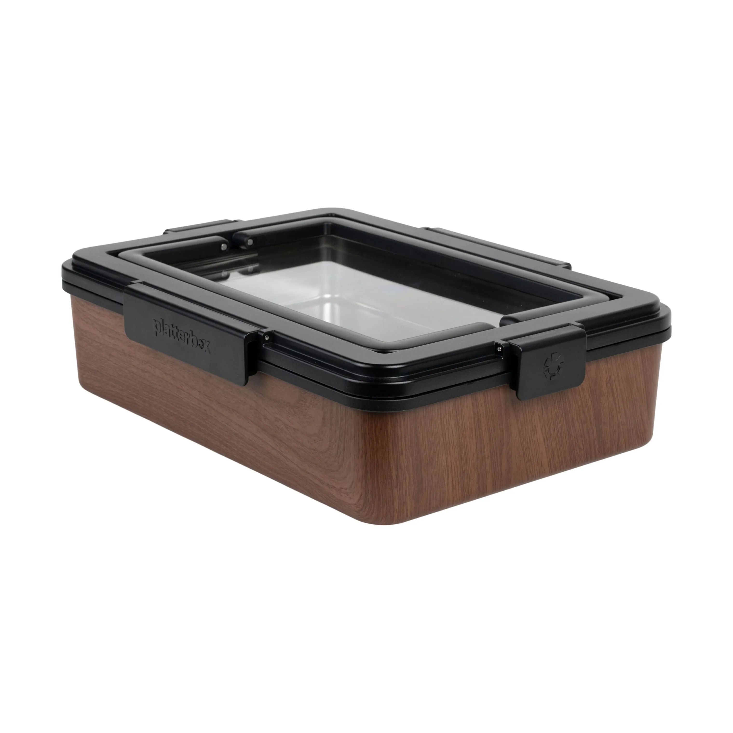 Platterbox Opbevaringsbokse Snack Box i Valnød, 1