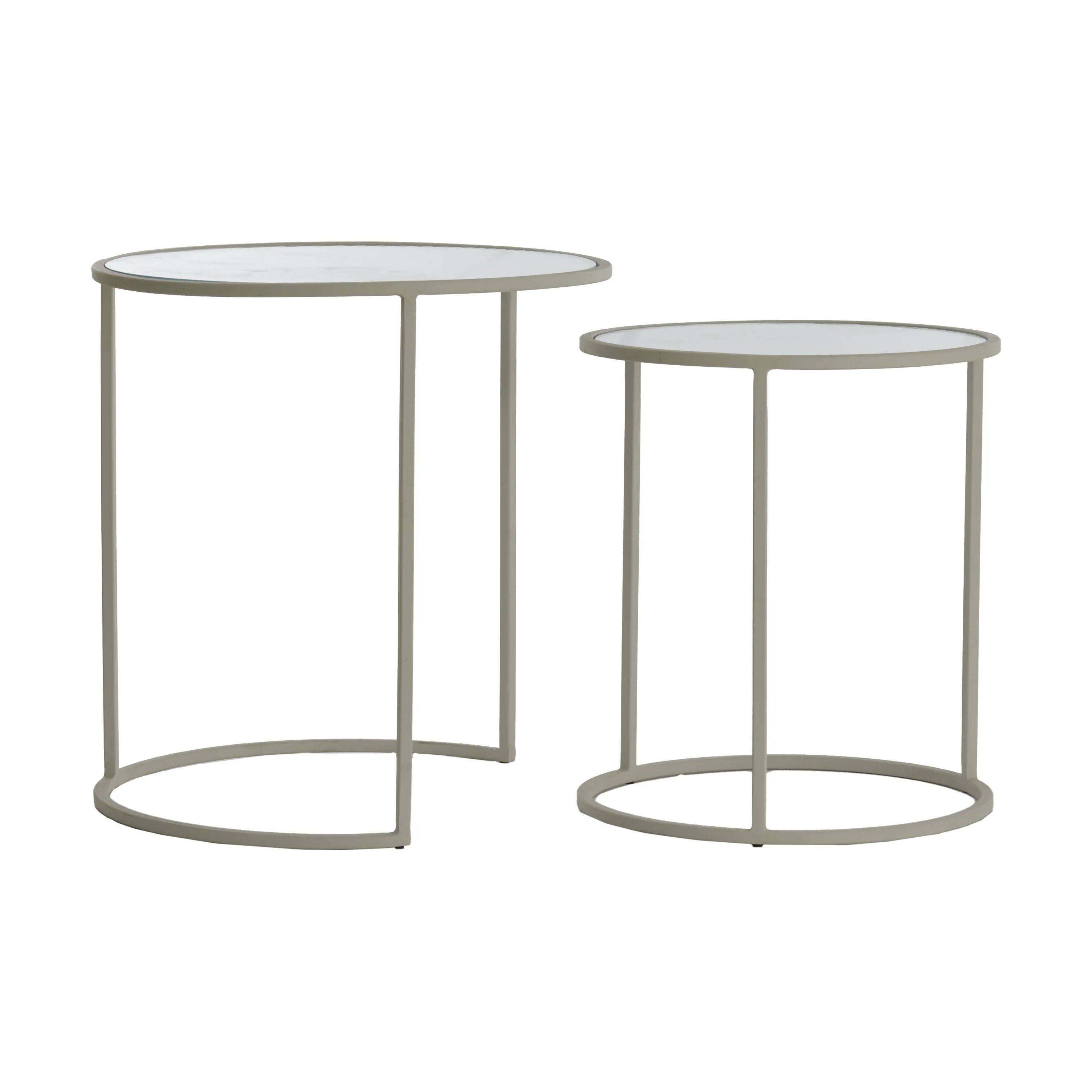 Present Time Sideborde Talca Sidebord - 2 stk. i Creme, 1